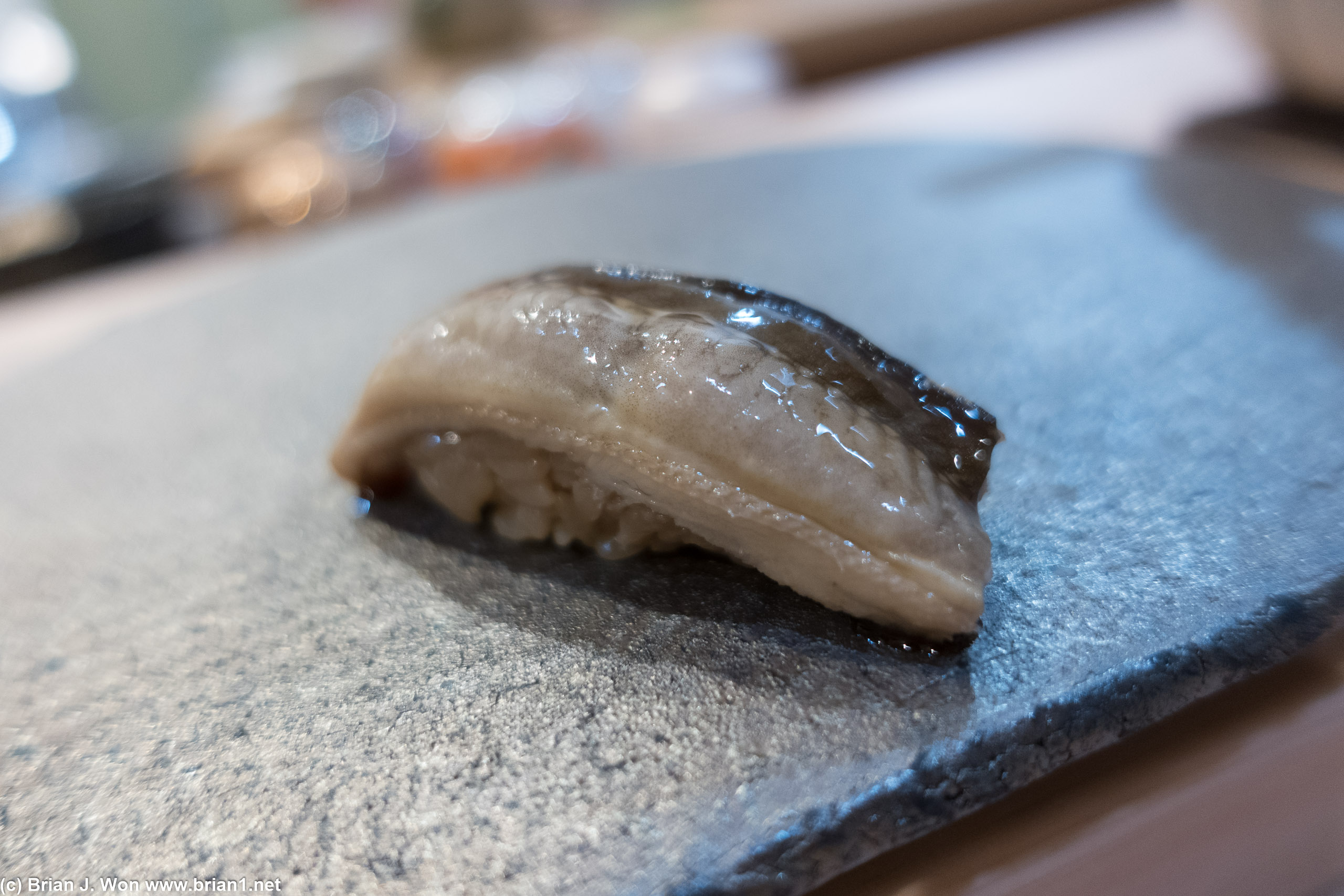 Baby anago (sea eel).