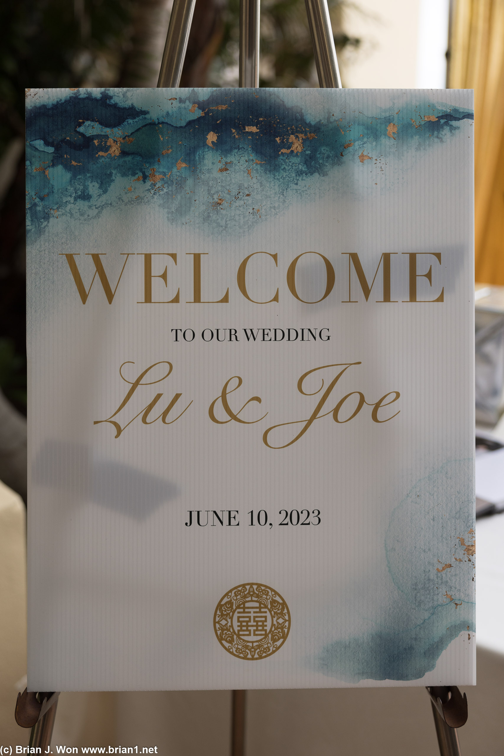 Welcome to Lu and Joe's big day.