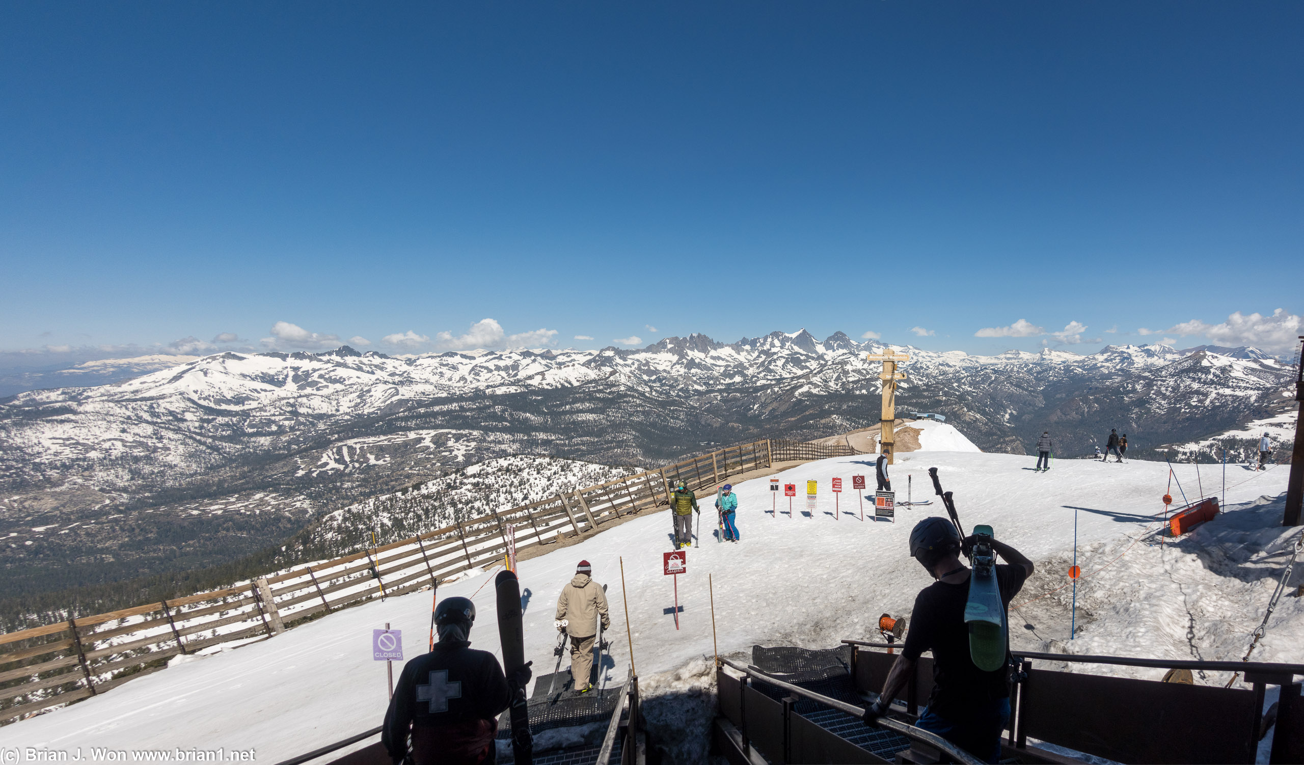 View from the upper gondola building.