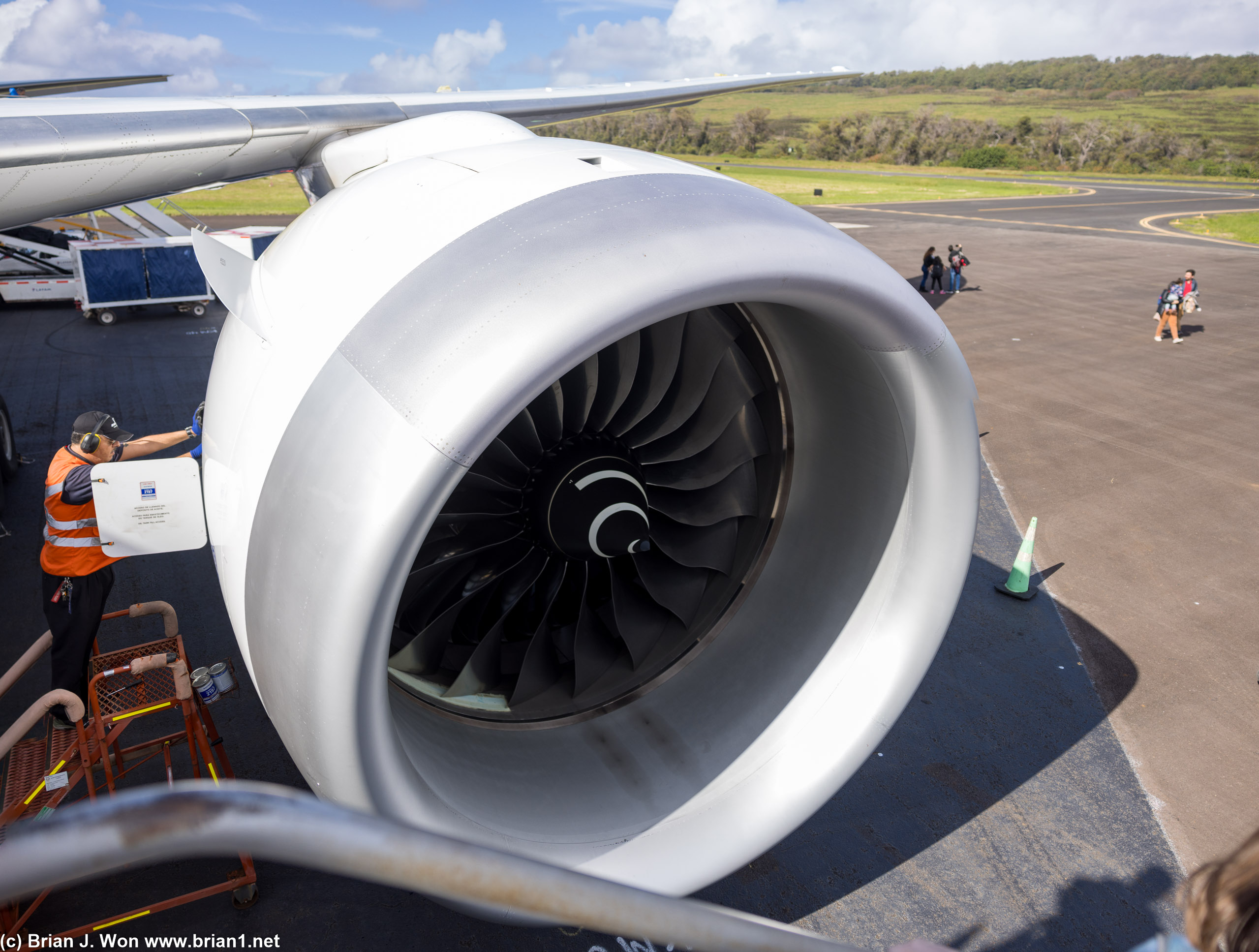 Rolls-Royce Trent 1000 turbofan, 112 inch fan.