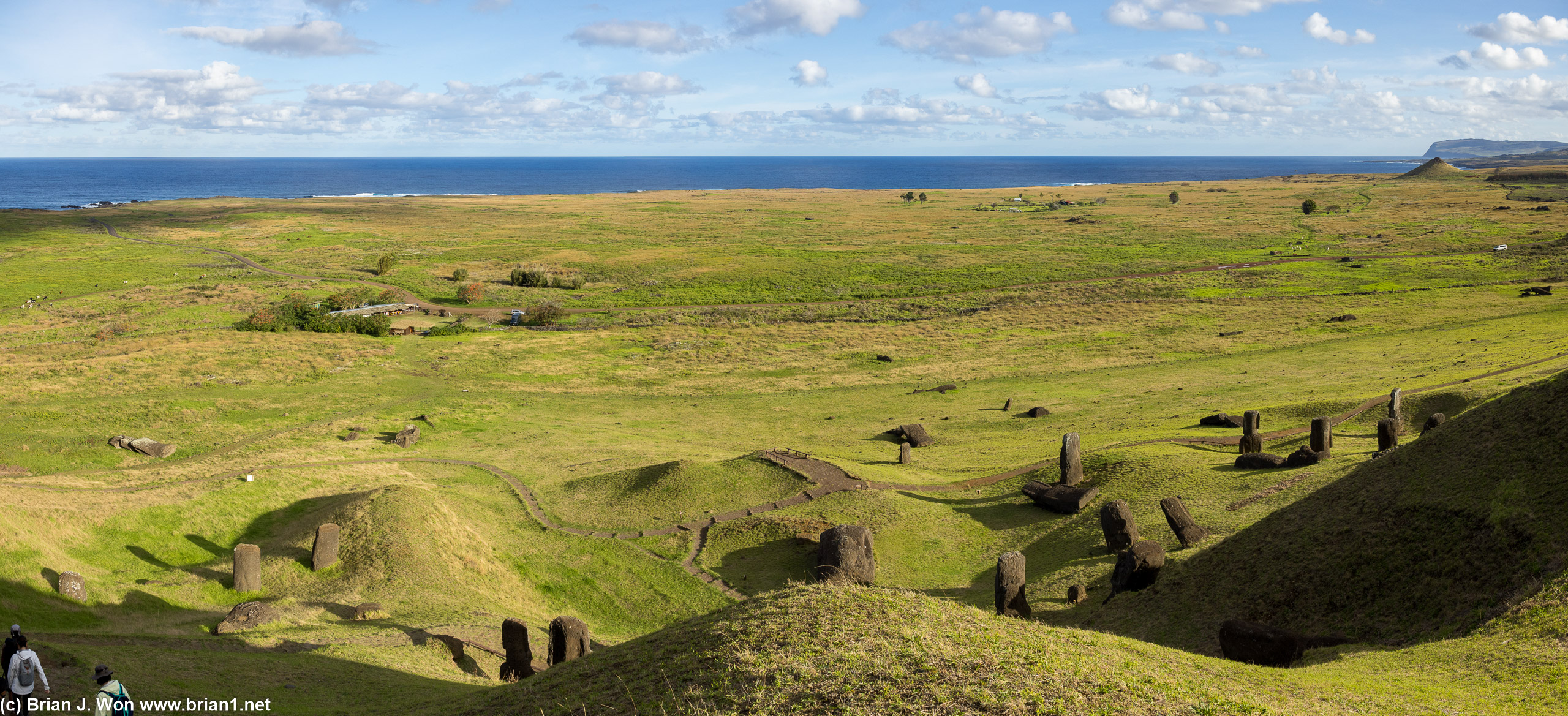 Many moai did not make it to their destinations.