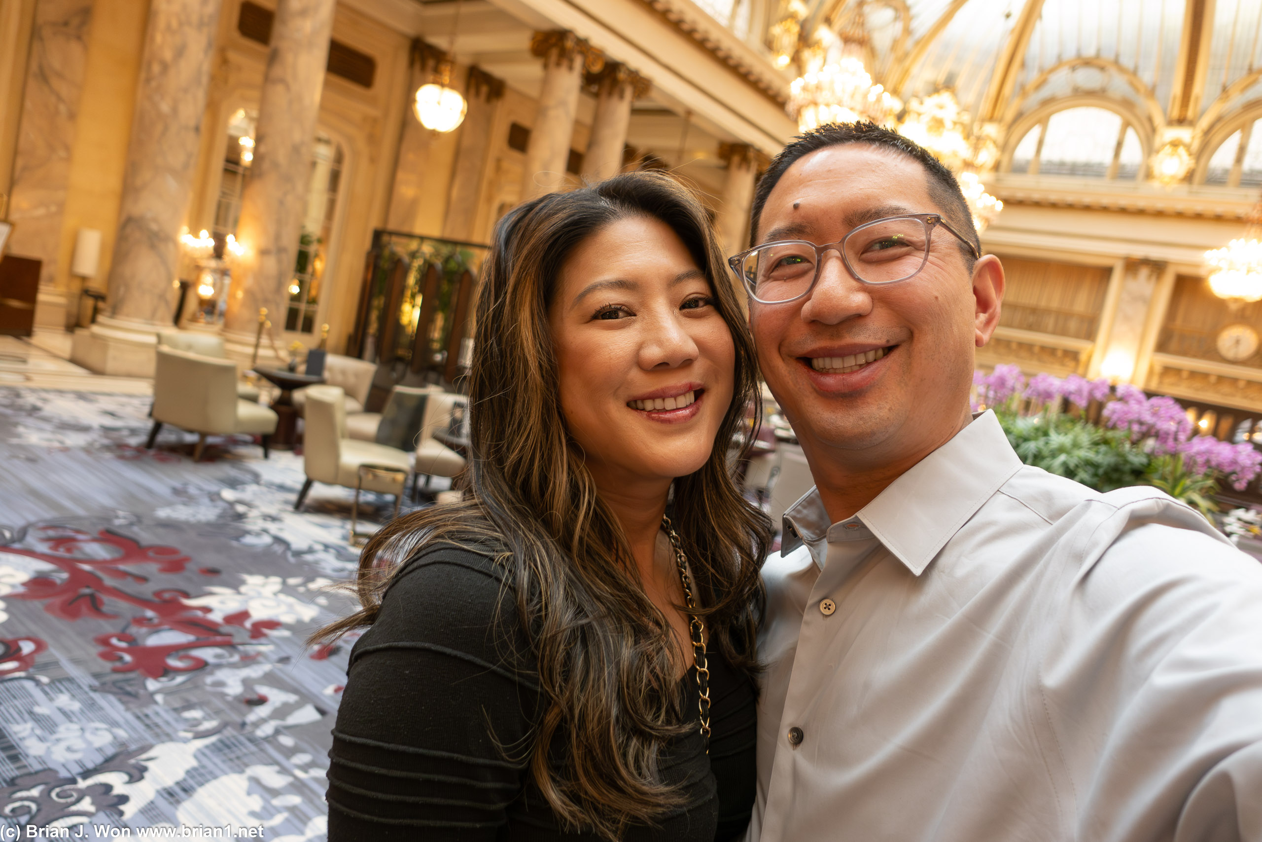 The lobby (garden court) of the Palace Hotel San Francisco is beautiful, too.