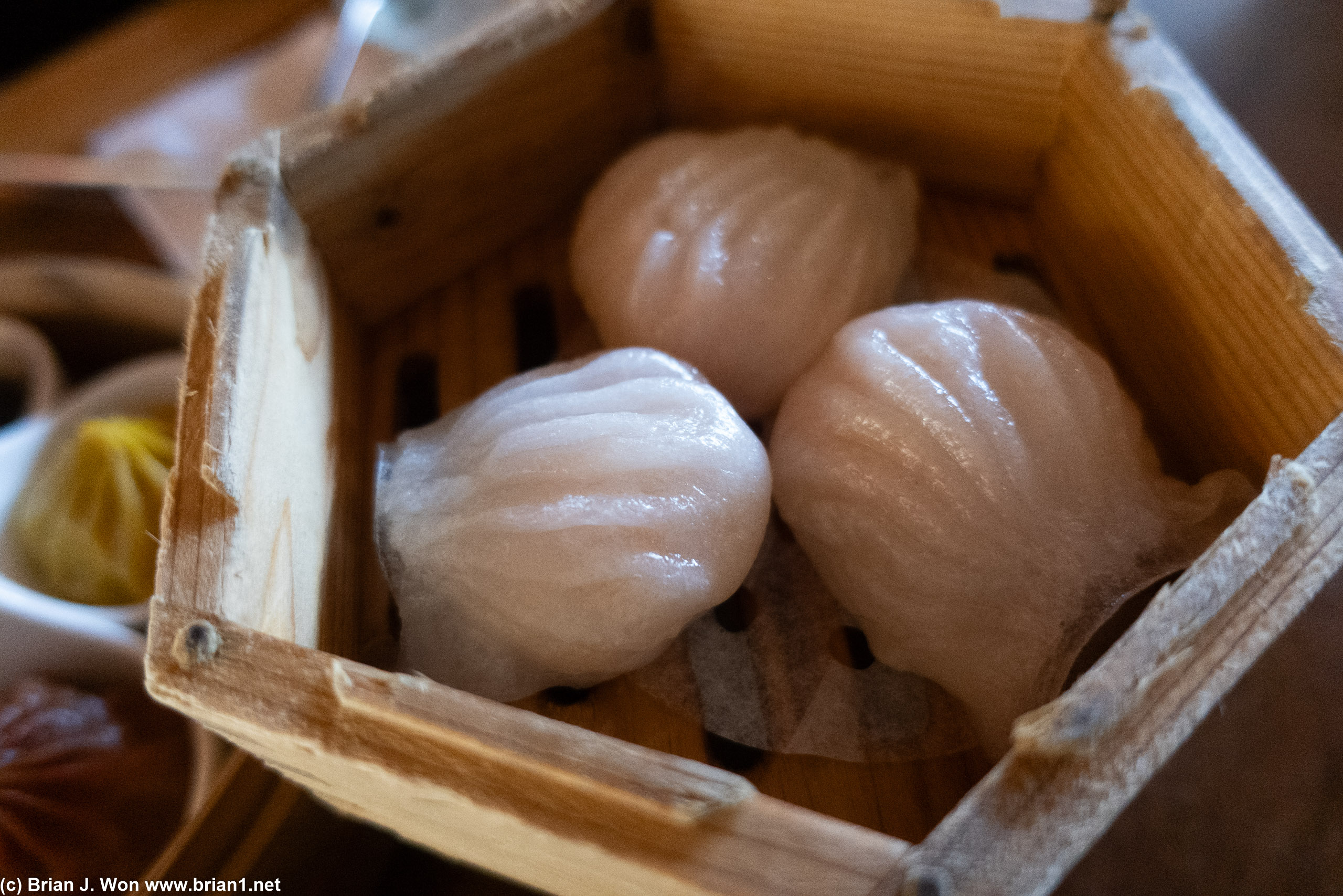 Har gow met all the criteria for excellent but yet were short of memorable.