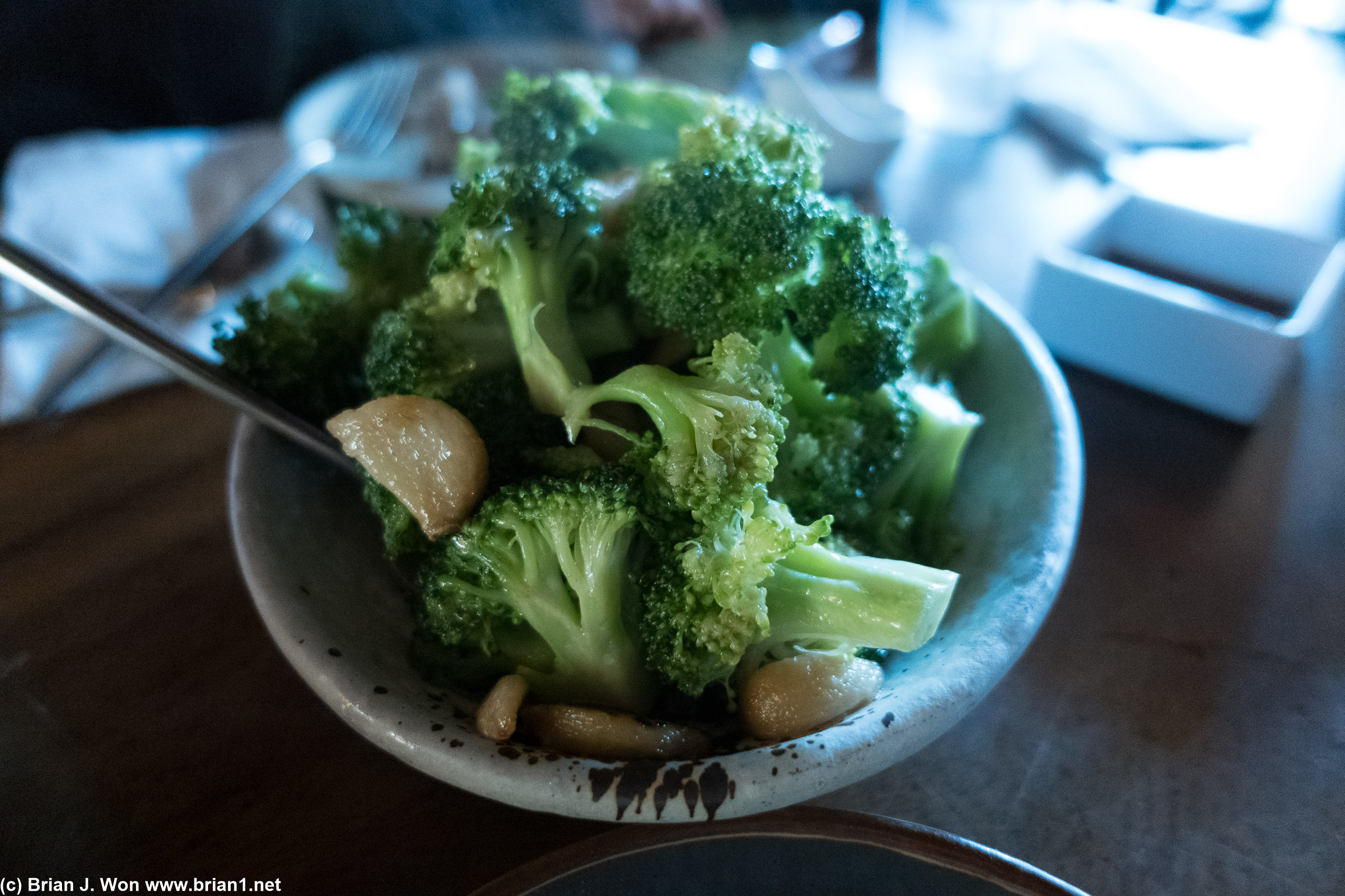 Broccoli was good.