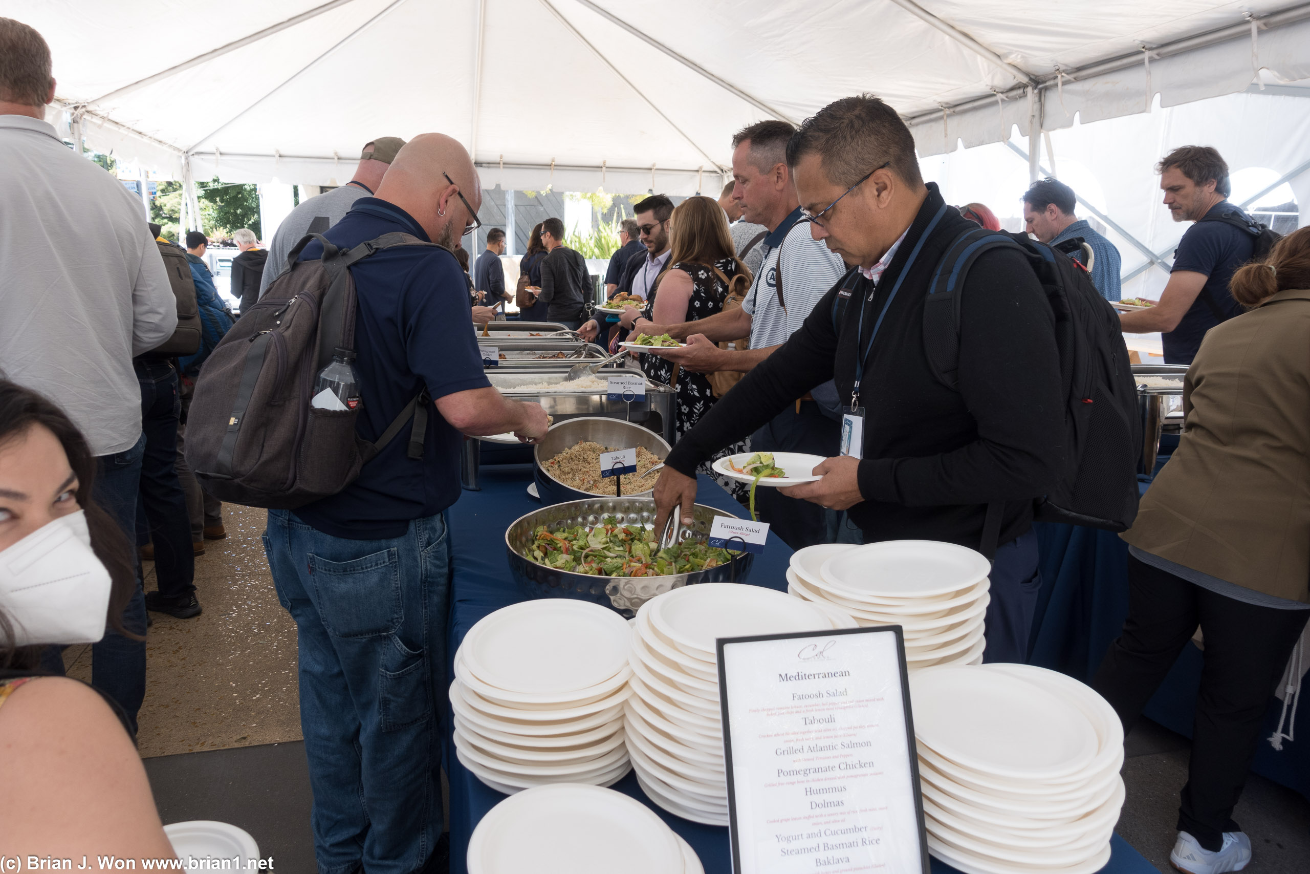 Conference lunch was surprisingly decent.