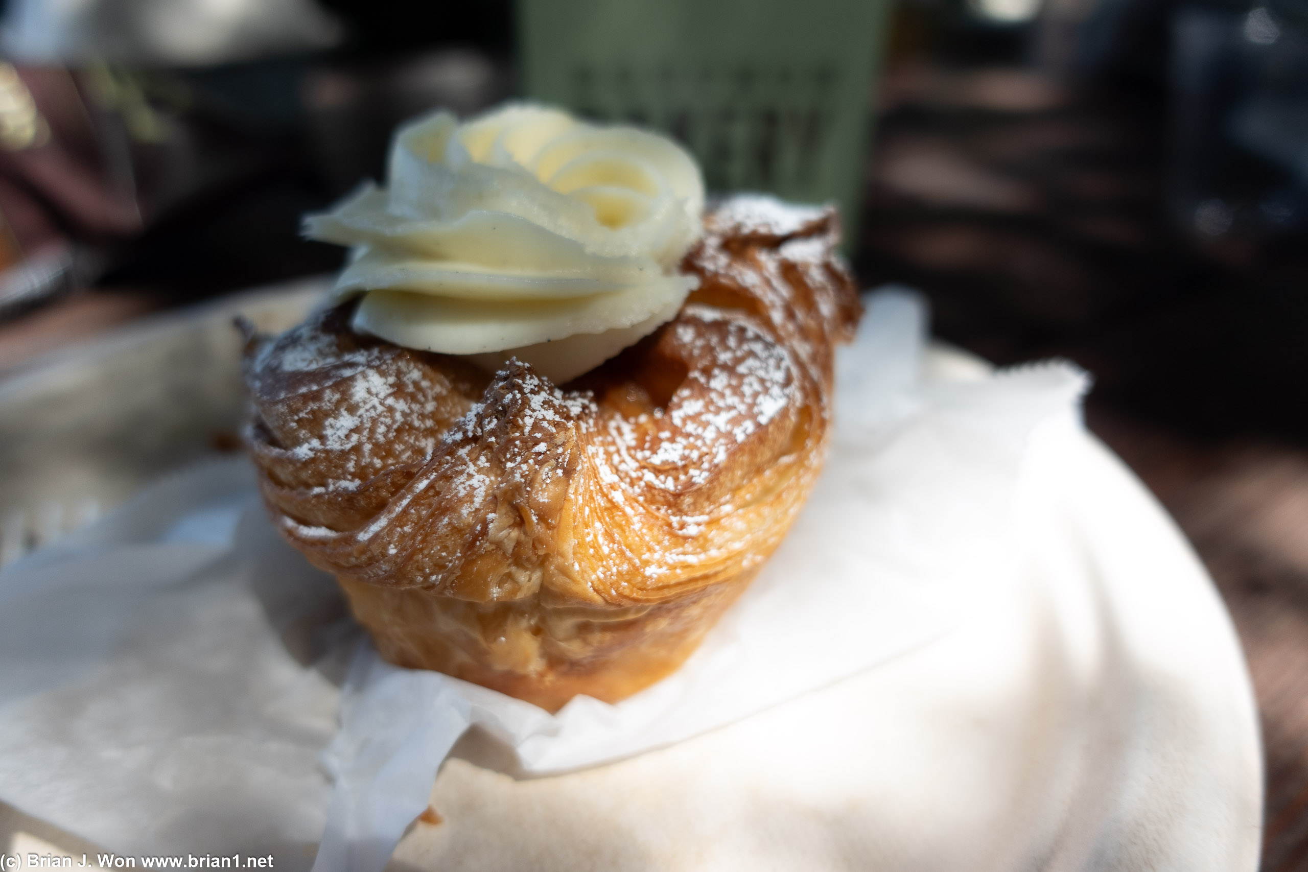 Cream cheese pastry from Bouchon was forgettable.