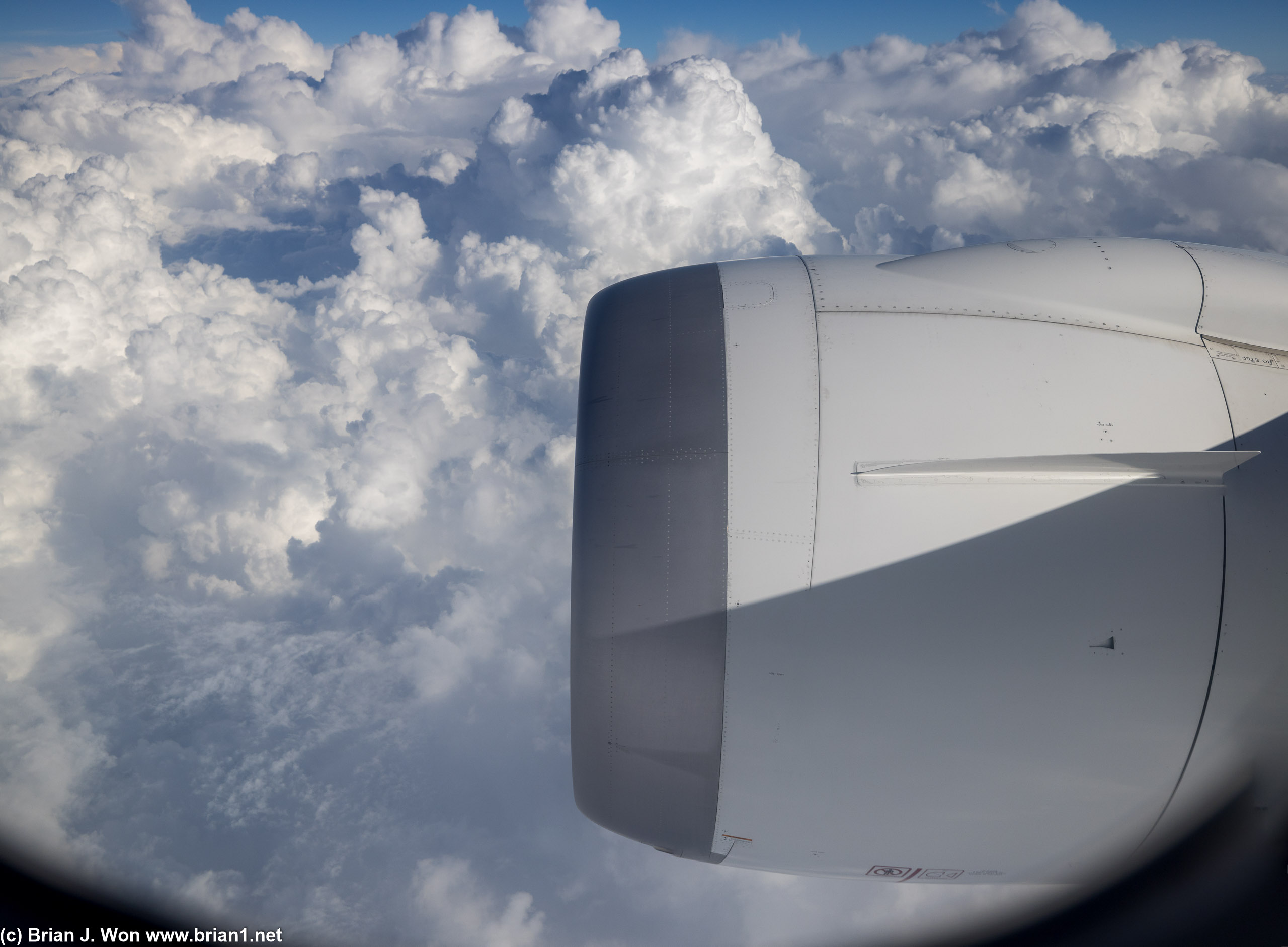 Layers and layers of clouds.