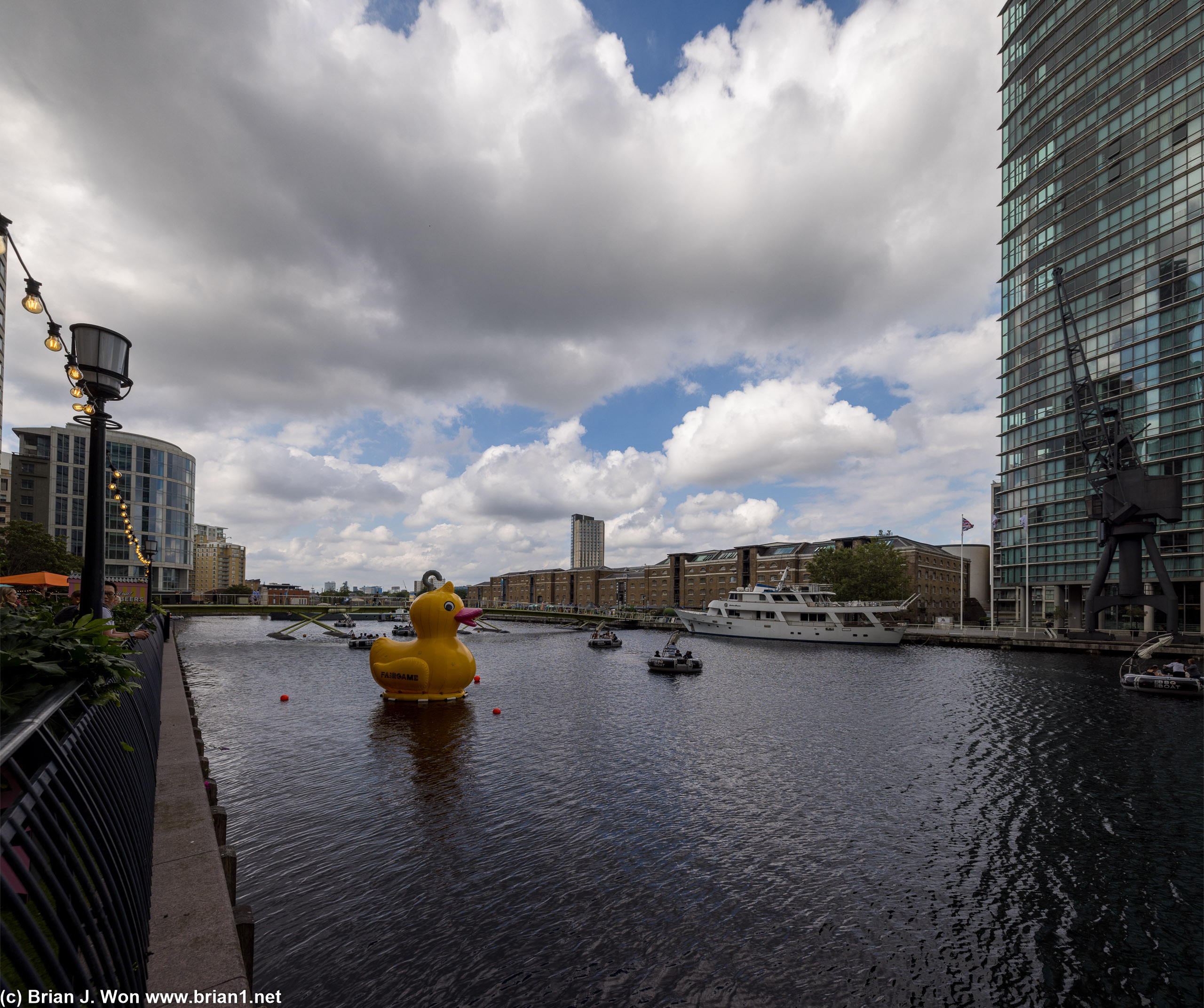 There is a giant rubber duck in the Thames.