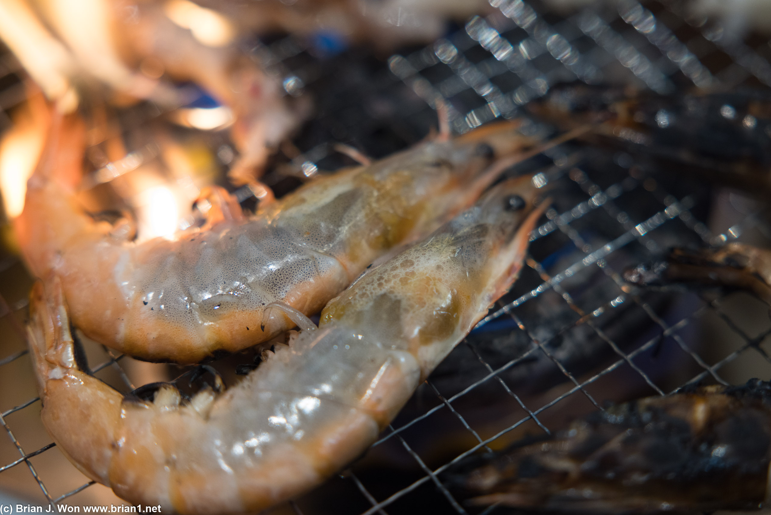 Shrimp cooking away.