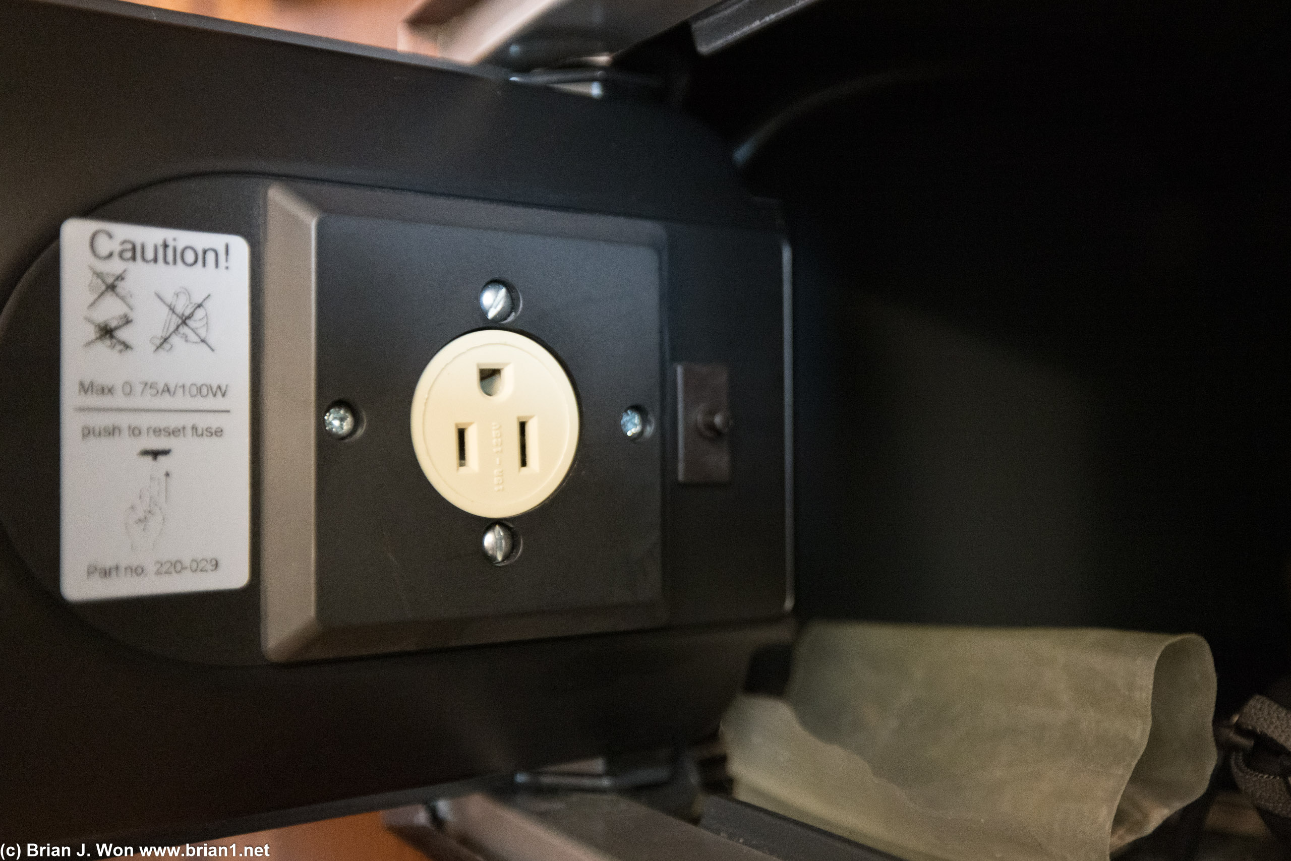 Power outlet inside the safe? Genius!