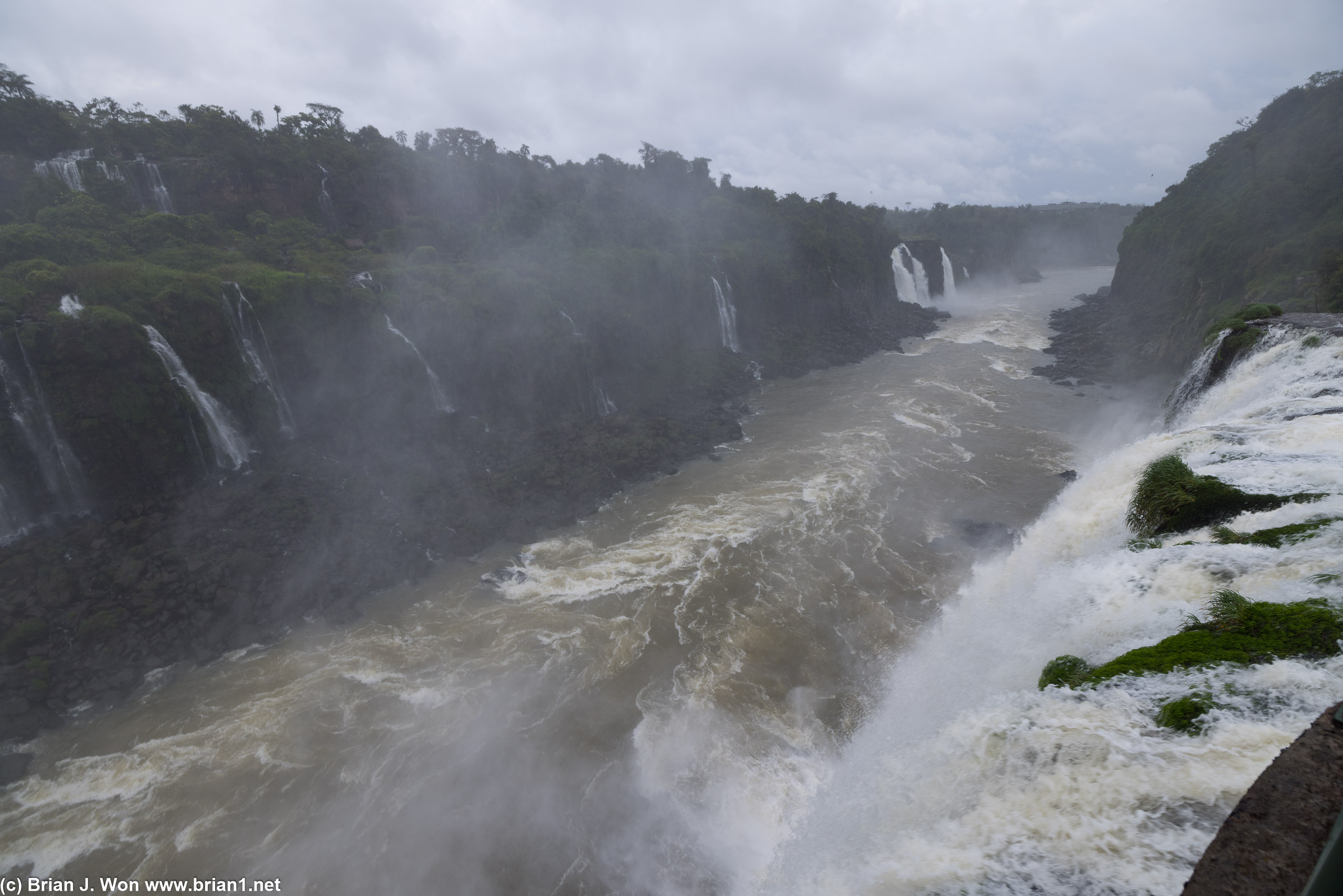 Iguazu River just down from Devil's Throat.