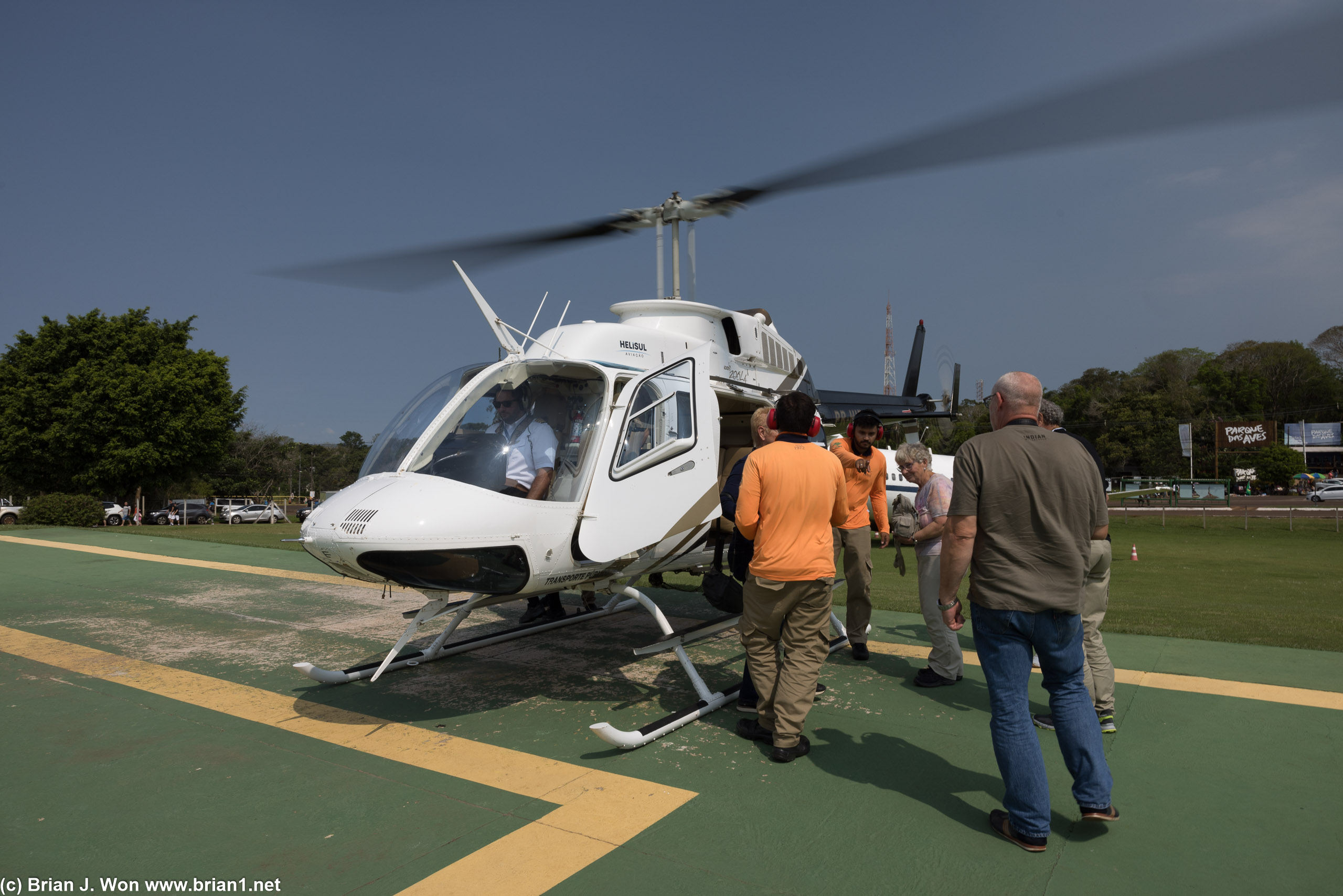 Back on the Brazilian side, Helisul's very affordable 10 minute helicopter ride.