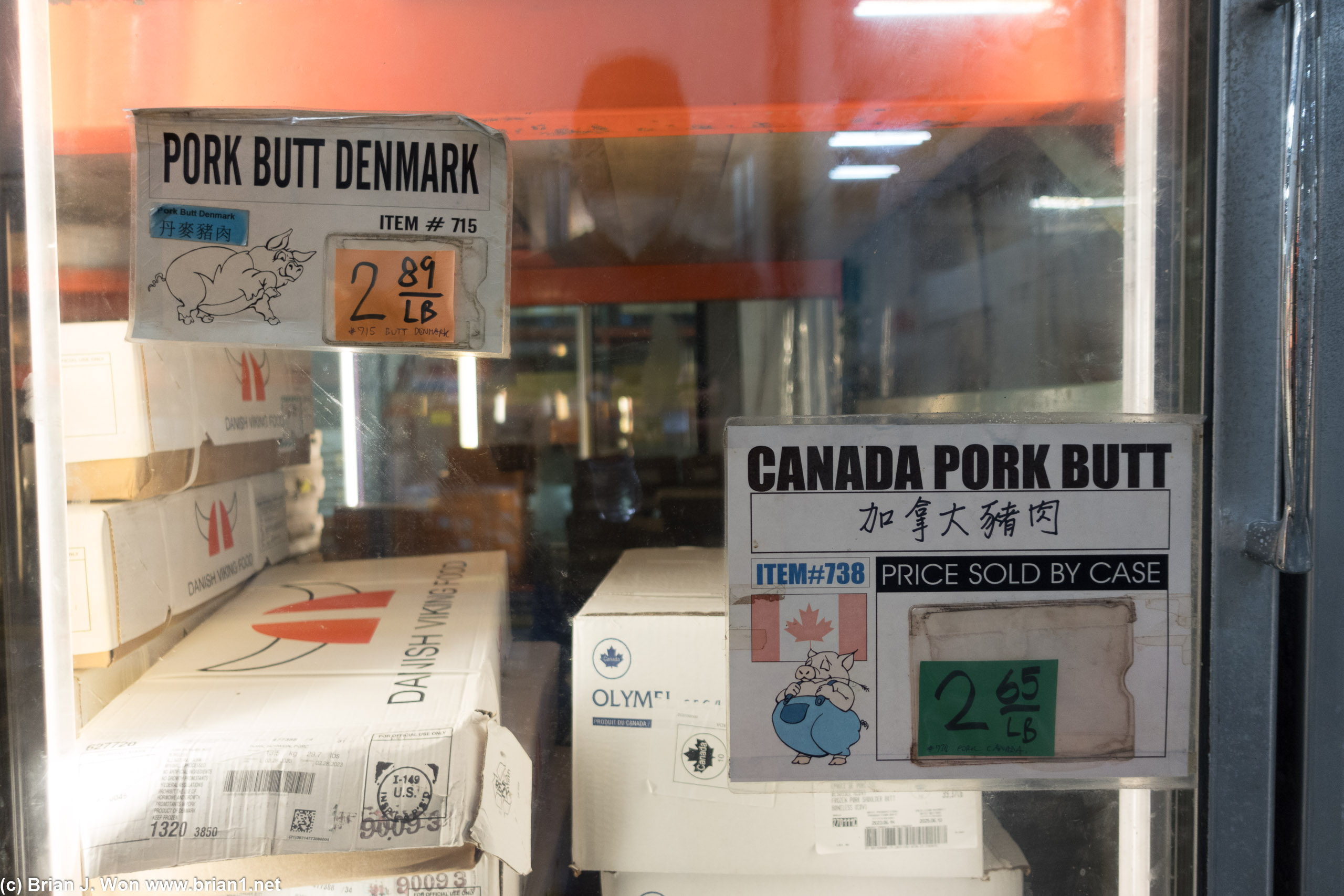 Denmark or Canada for your pork butt?