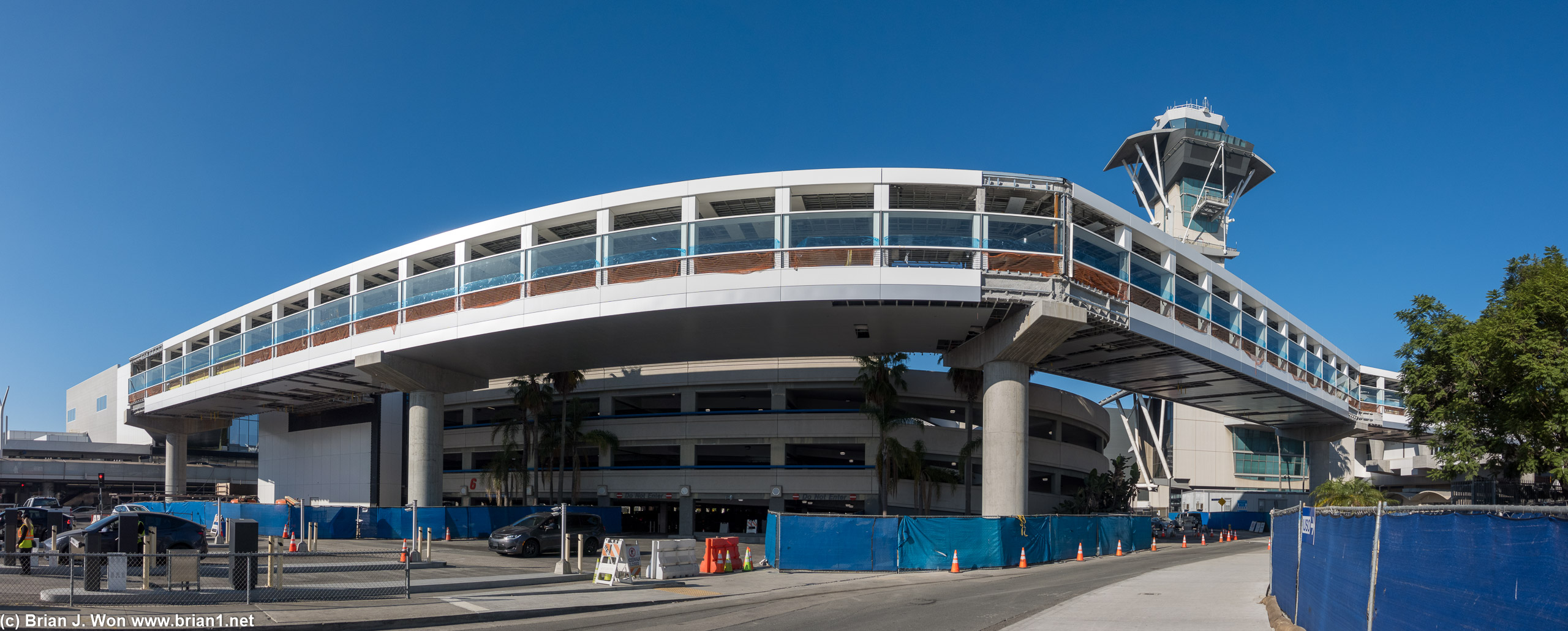 Automated people mover under construction, bridge to terminals 1, 2, 5, and 6.