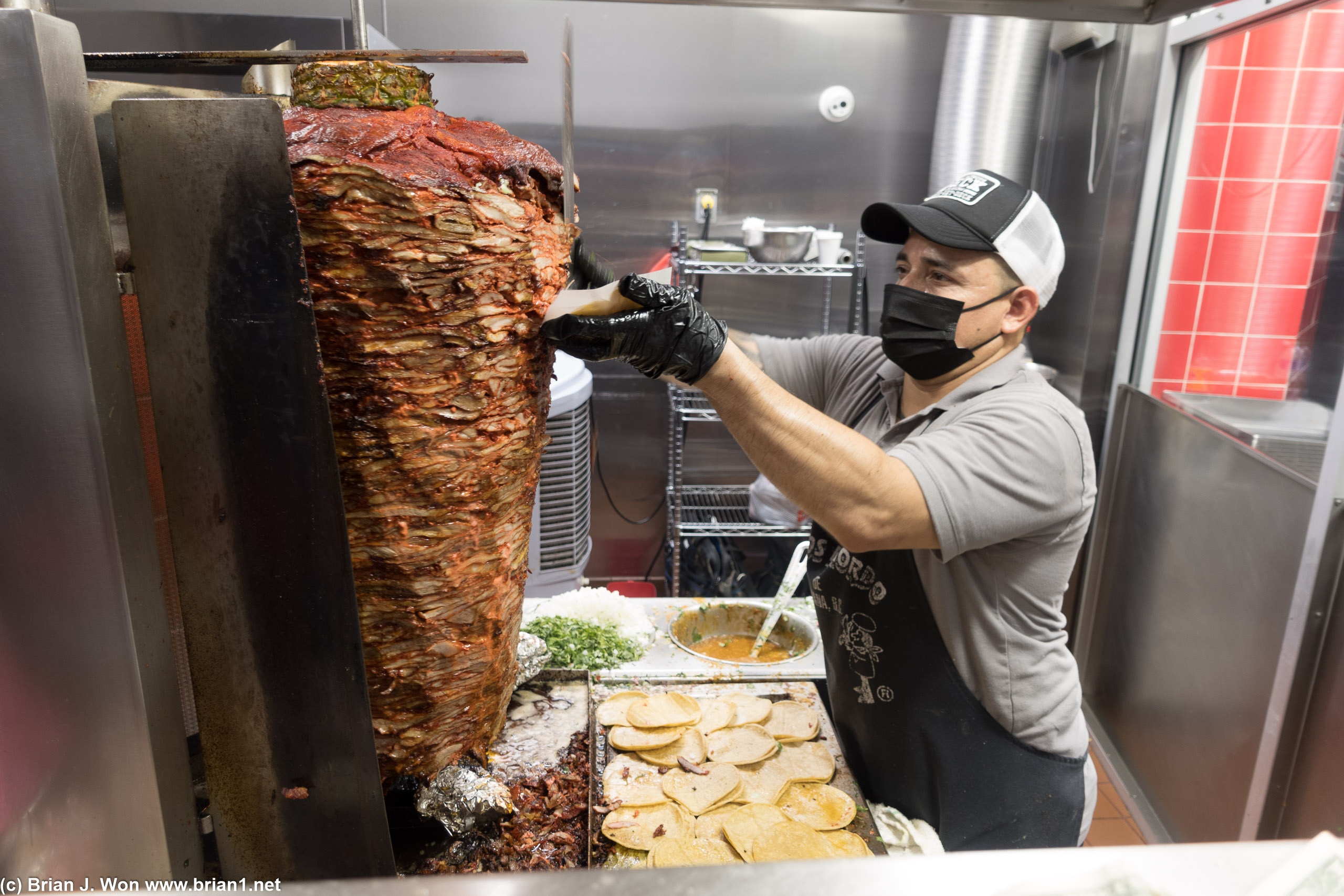 They called it adobada but they cook on a vertical spit??