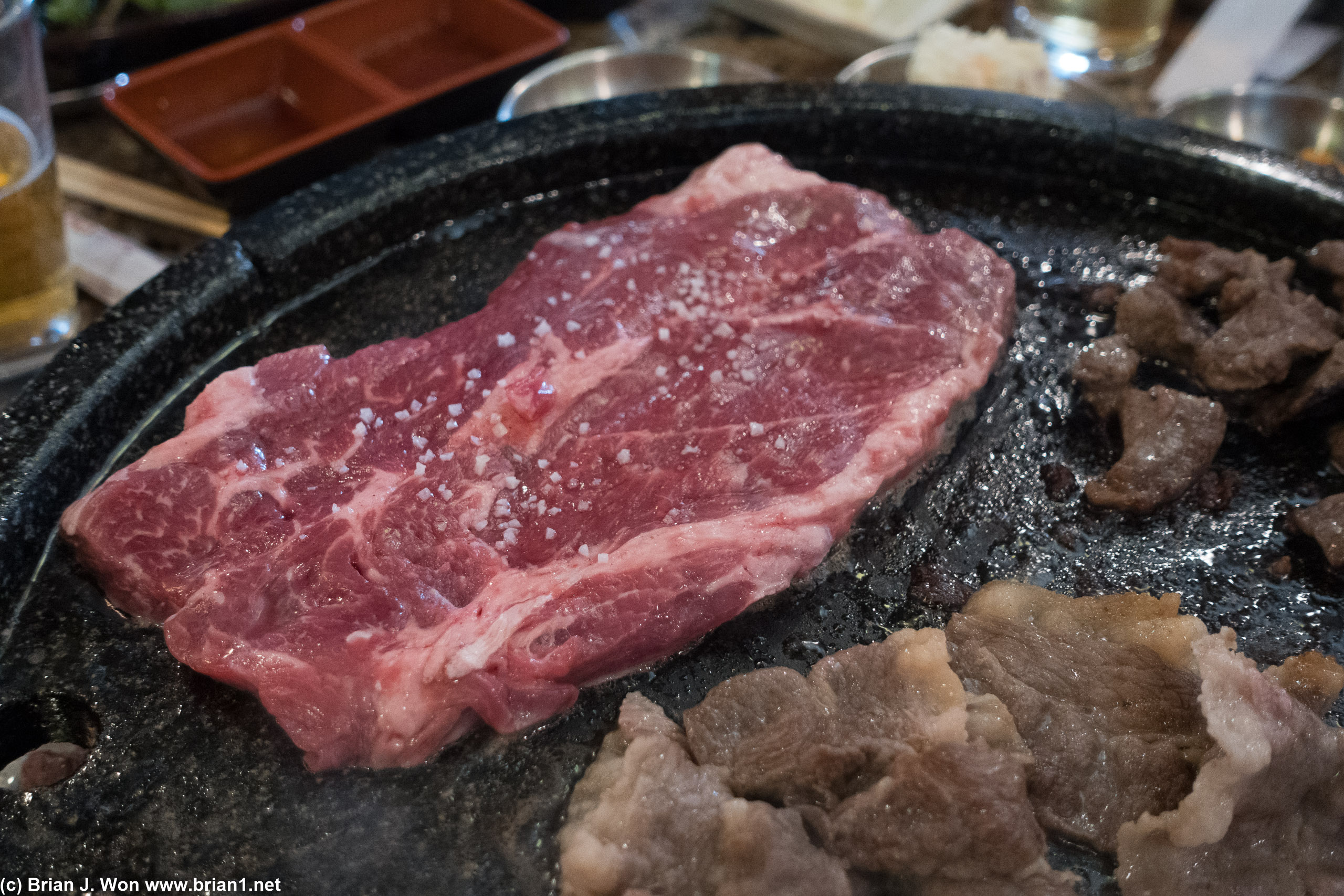 USDA prime steak. Not worth it.