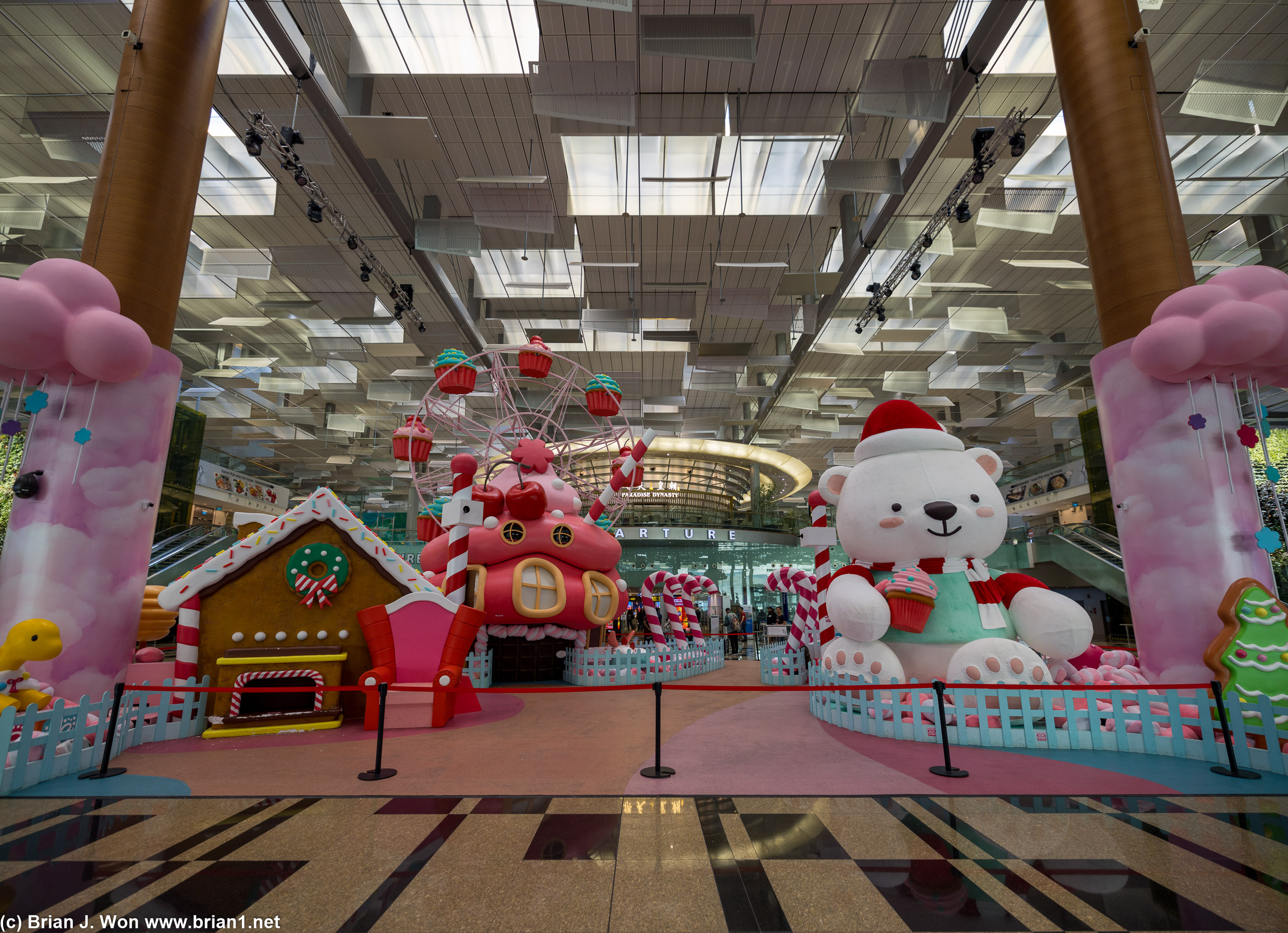 Terminal 3 at Changi Airport is ready for the holidays.