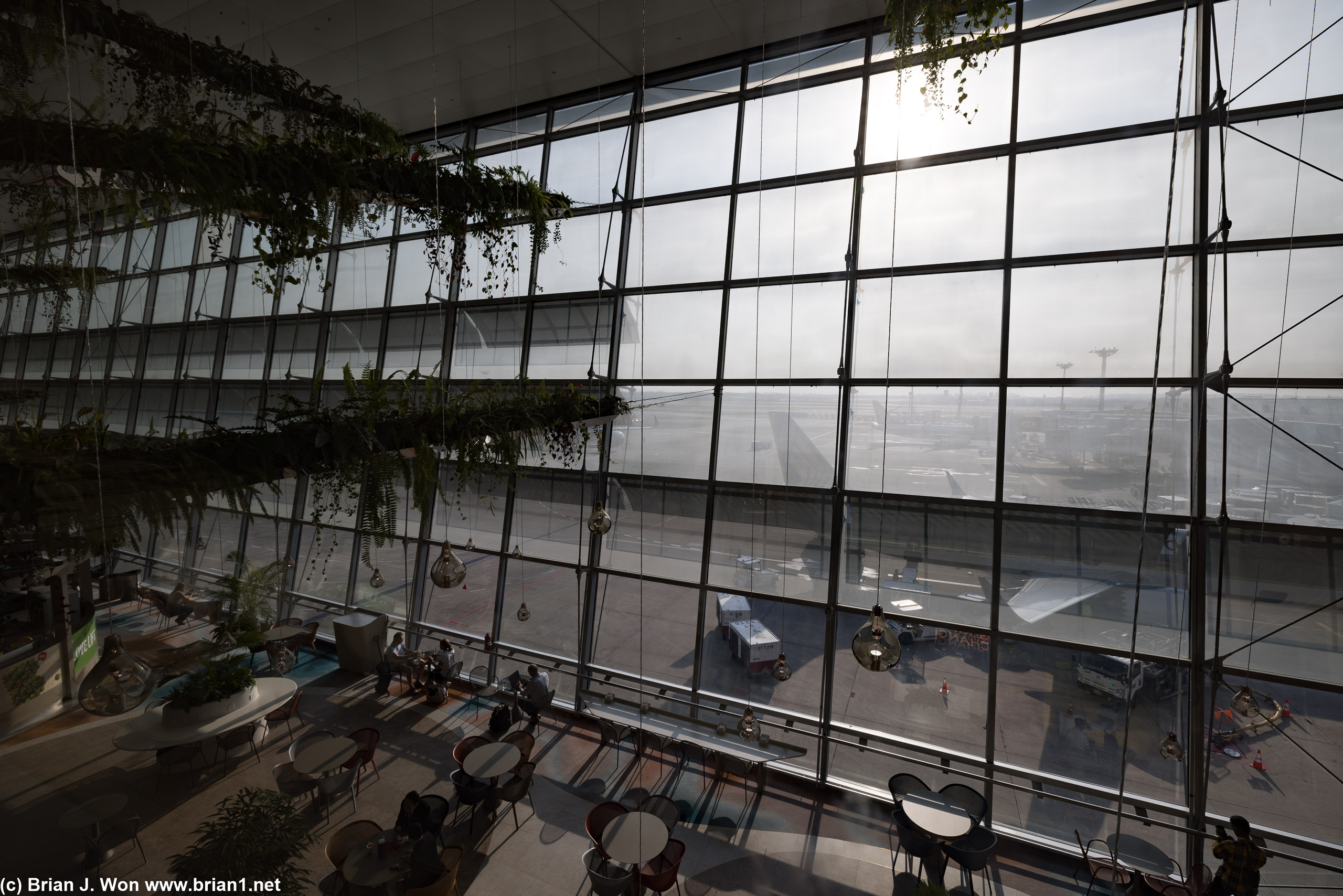 Airplane viewing deck, Terminal 2.