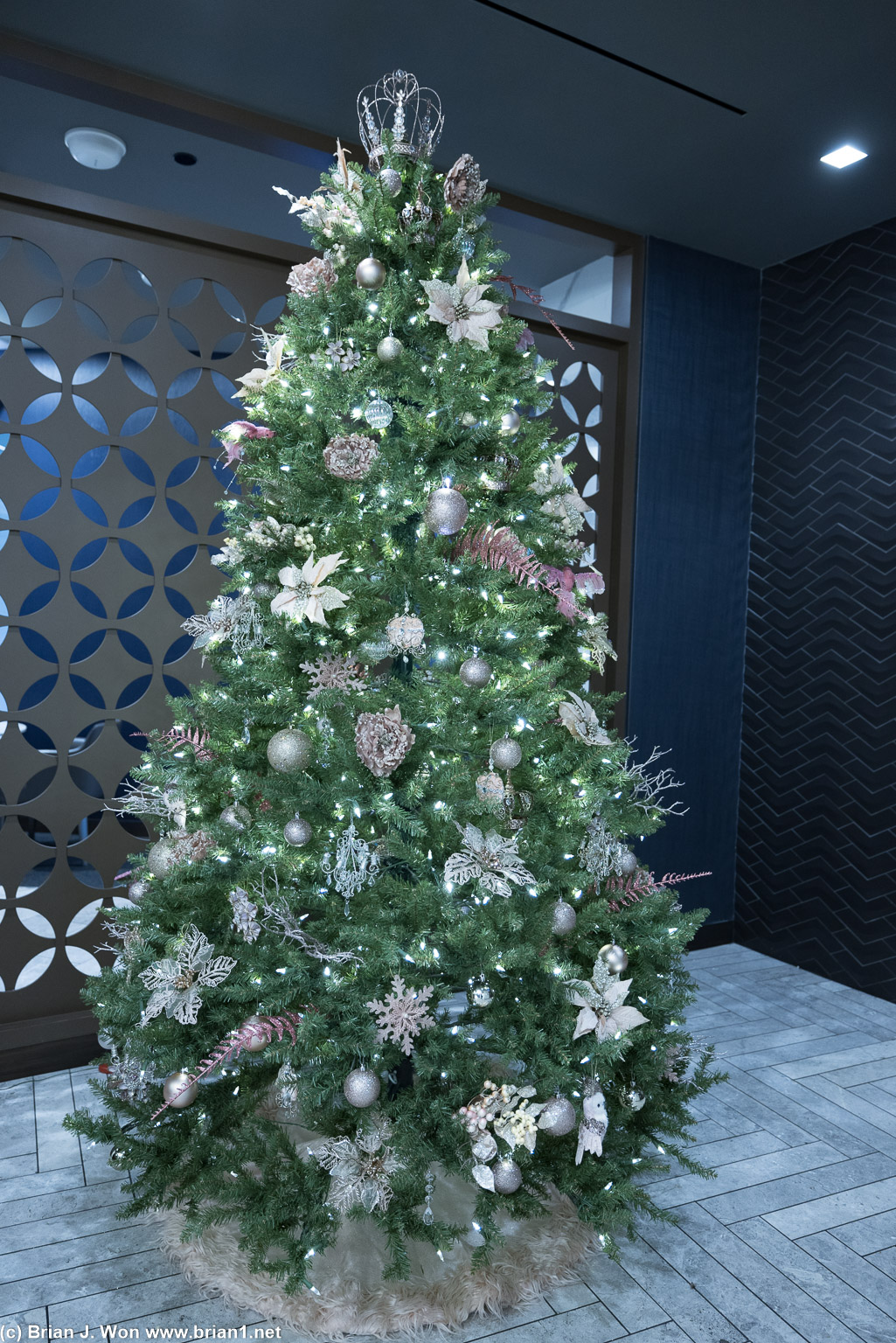 Christmas tree in the Polaris Lounge.