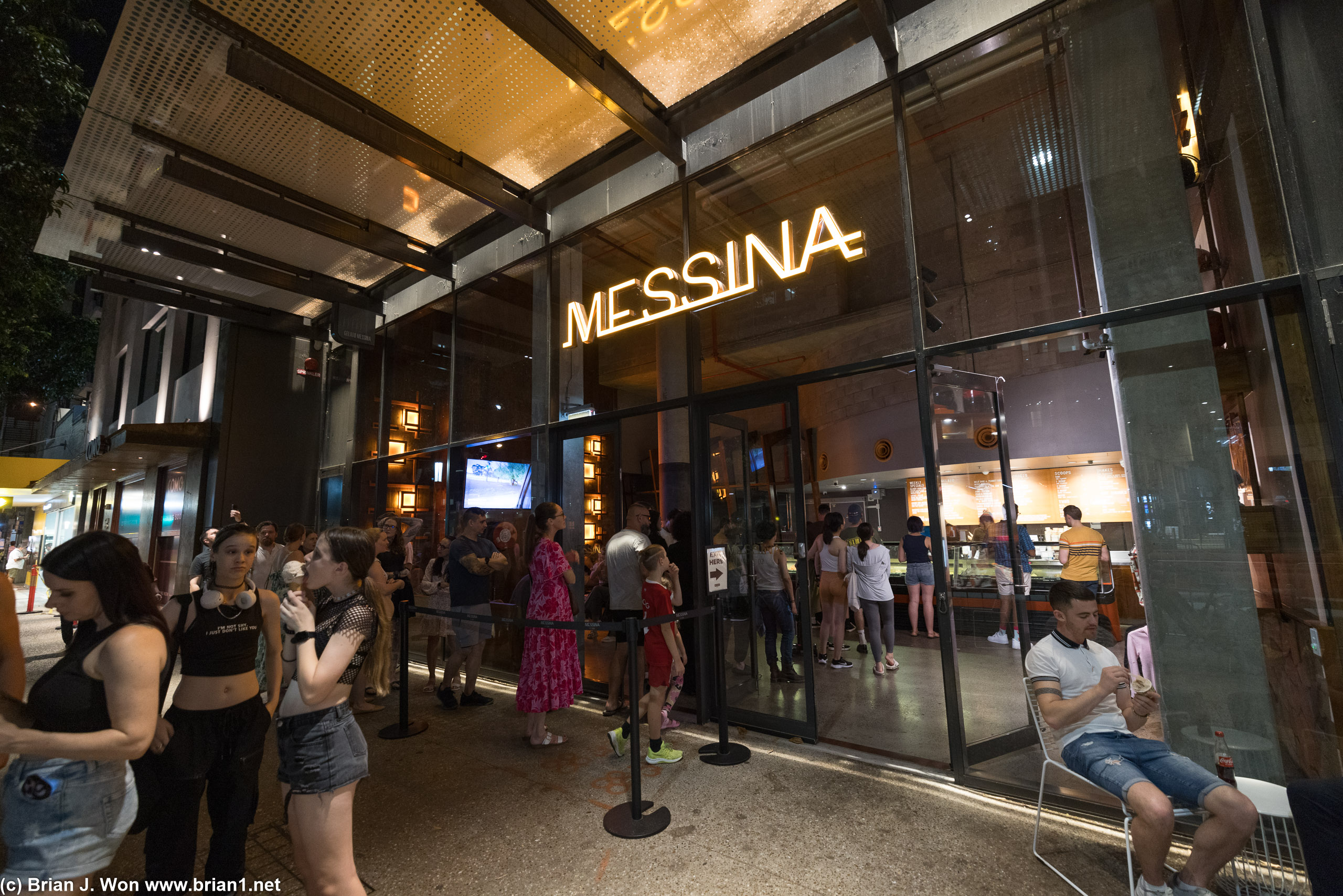 Messina, Australia's hot gelato place.