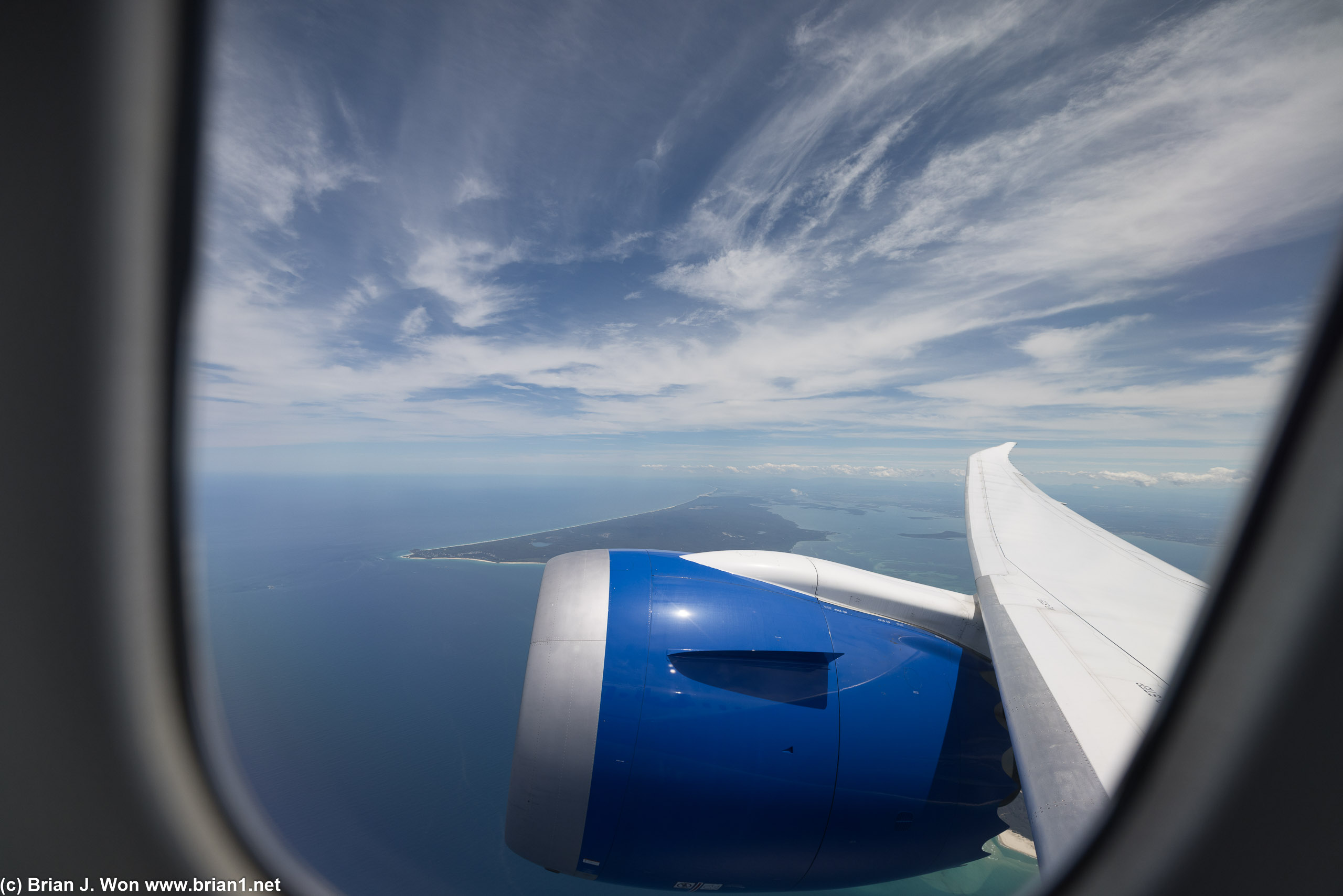 Great skies at takeoff.