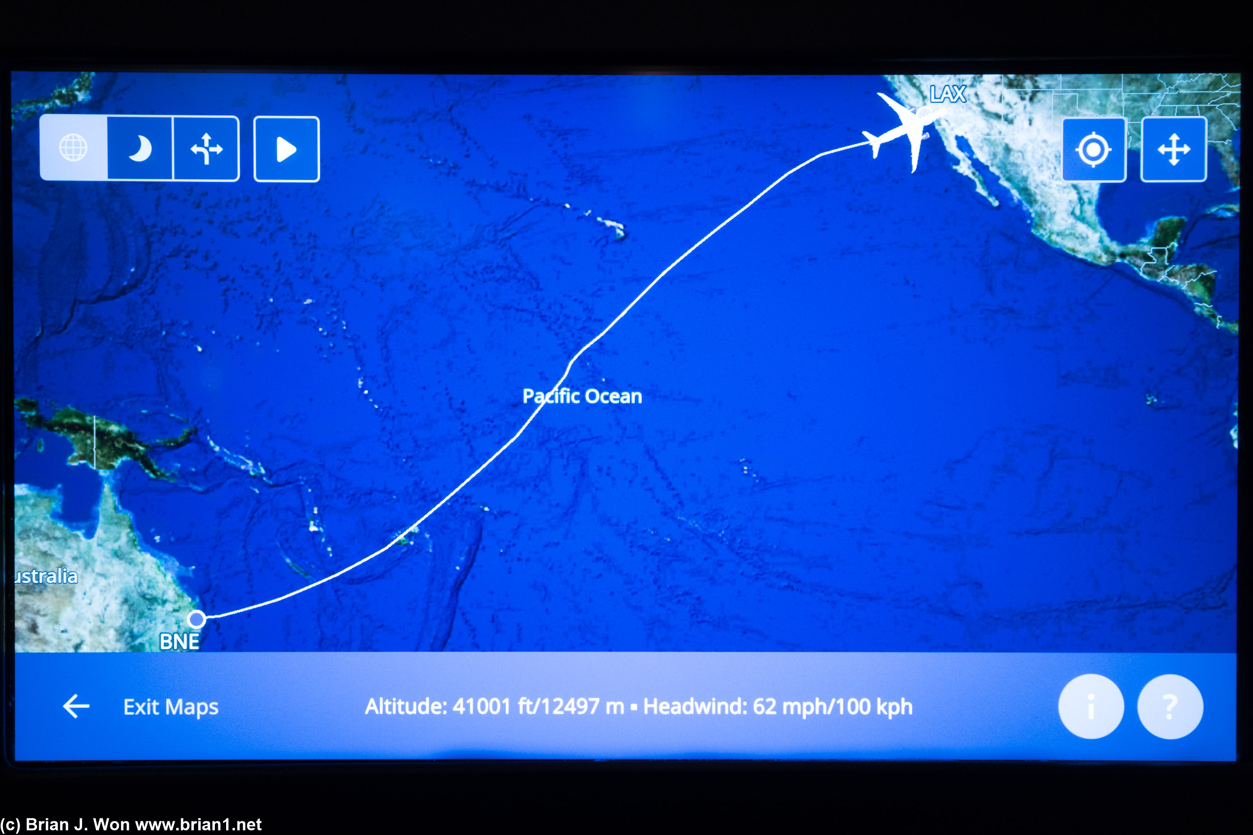 Total flight would be 7176 miles, 12hr 35min in the air.