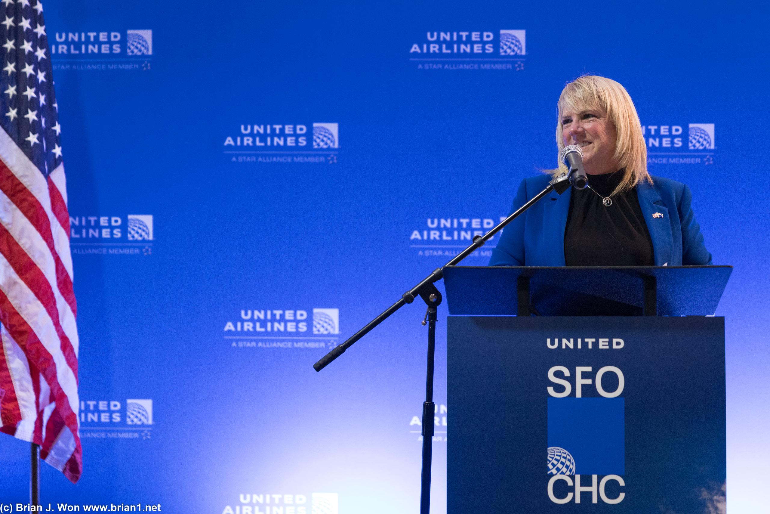 Lori Augustine, Vice President, San Francisco Hub, United Airlines.