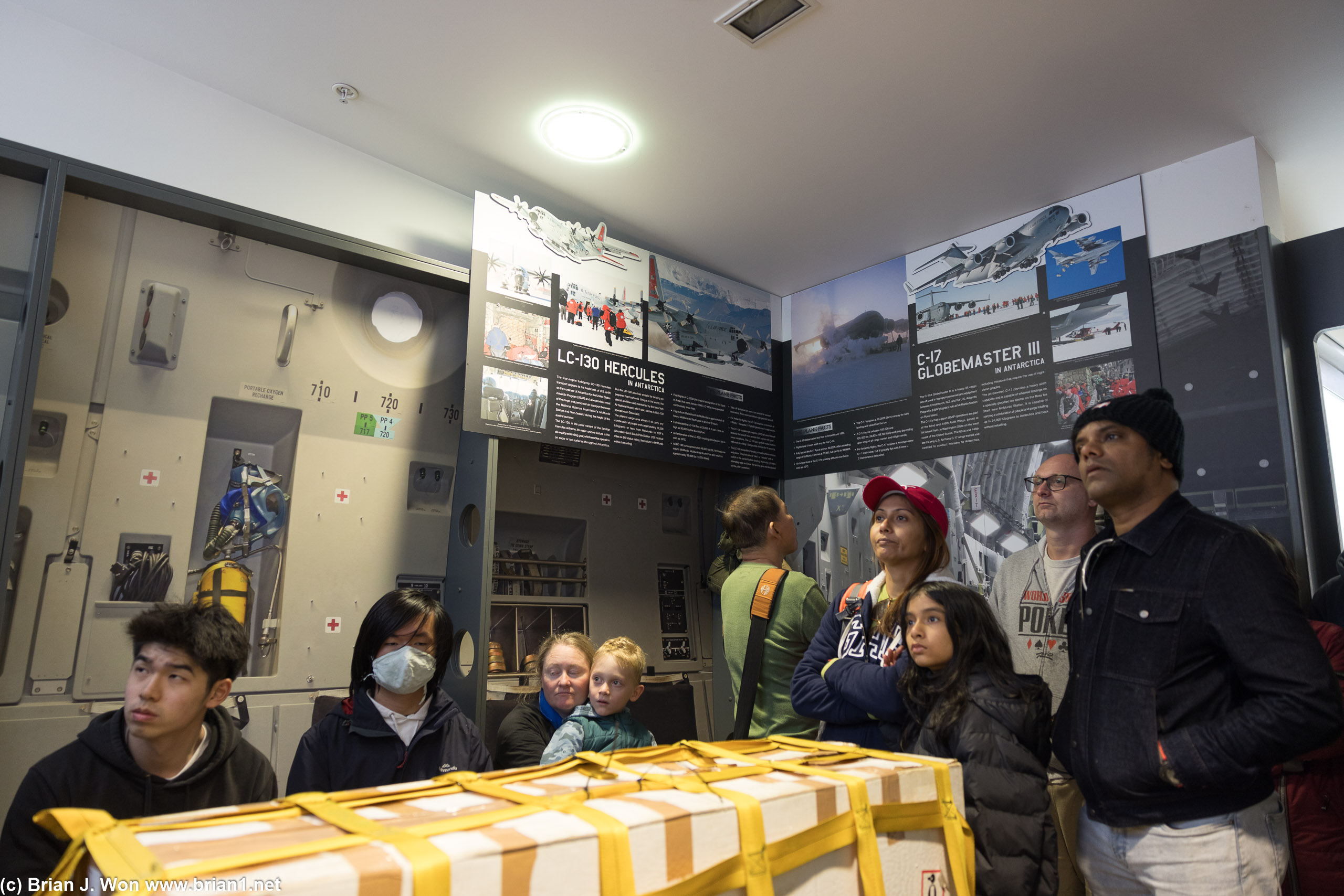 Antarctic flight operations exhibit.