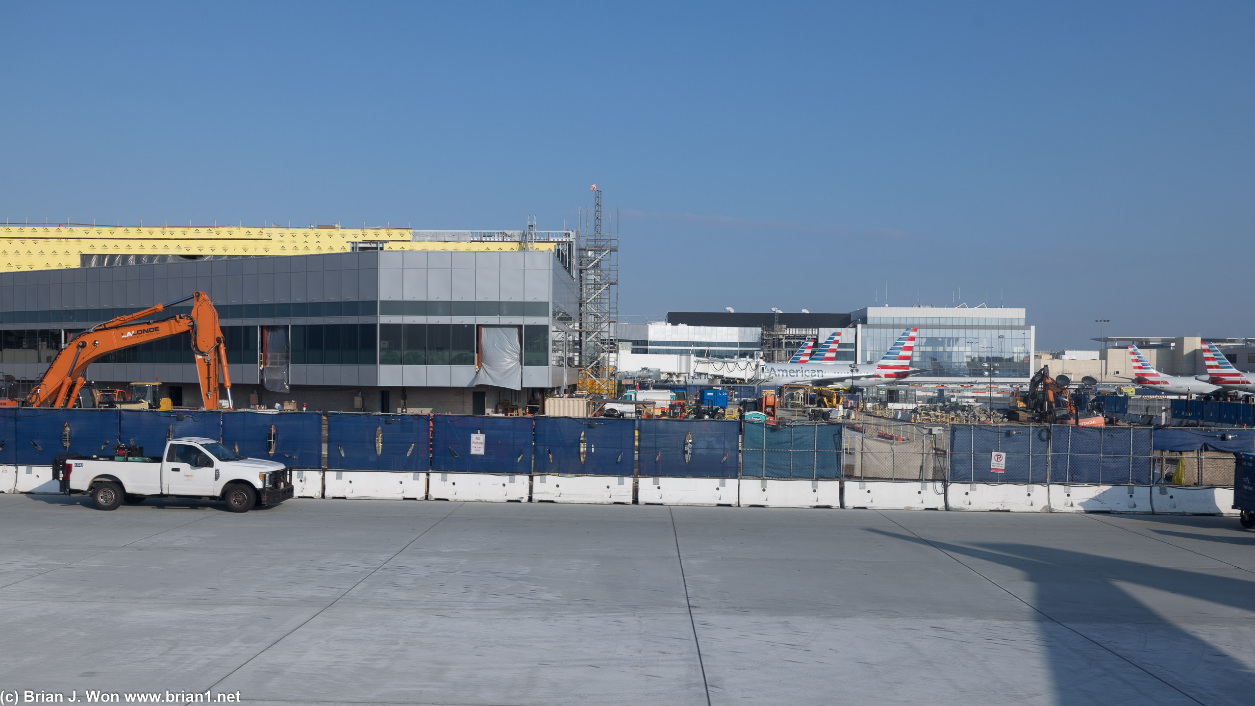 Terminal 4 under a ton of construction.