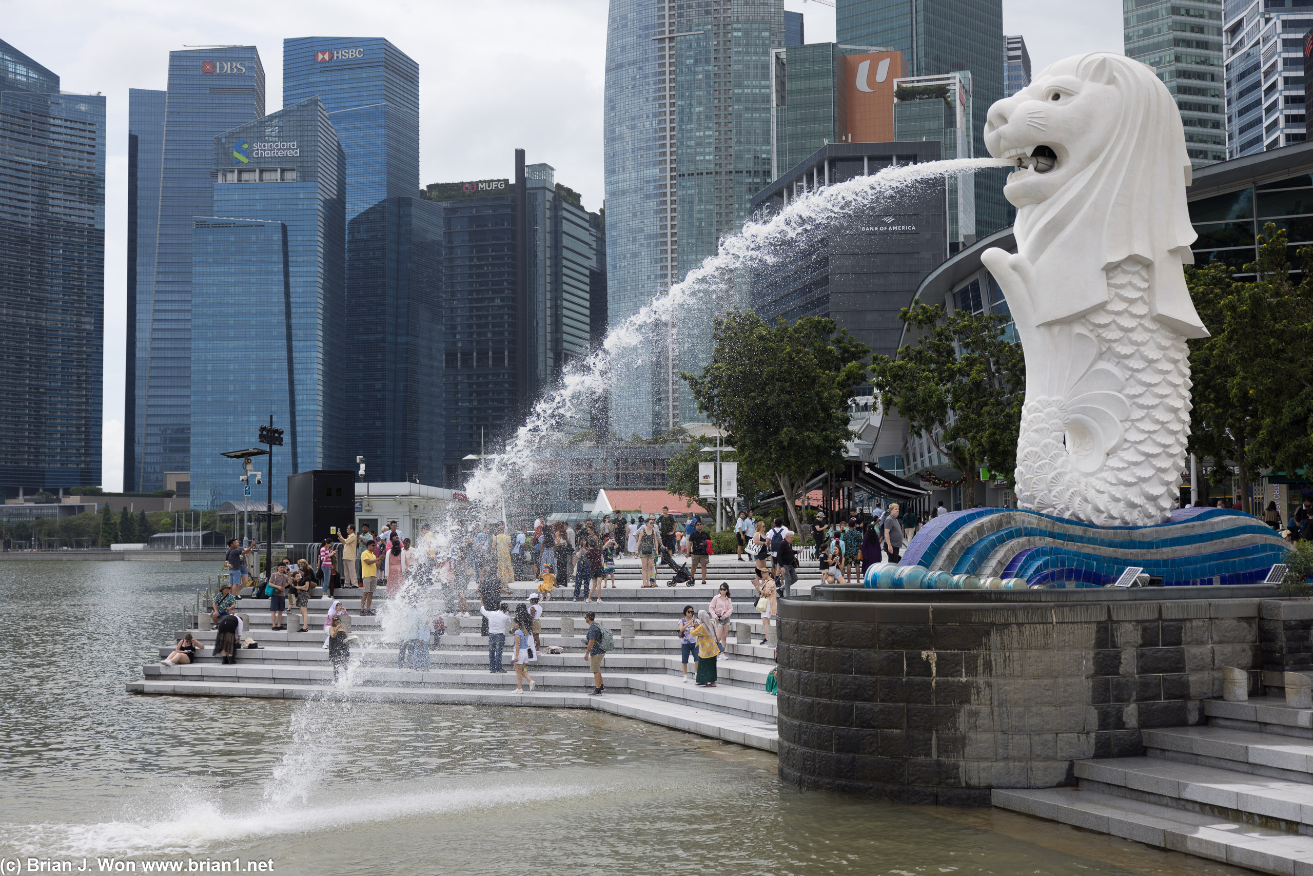 The famous merlion.