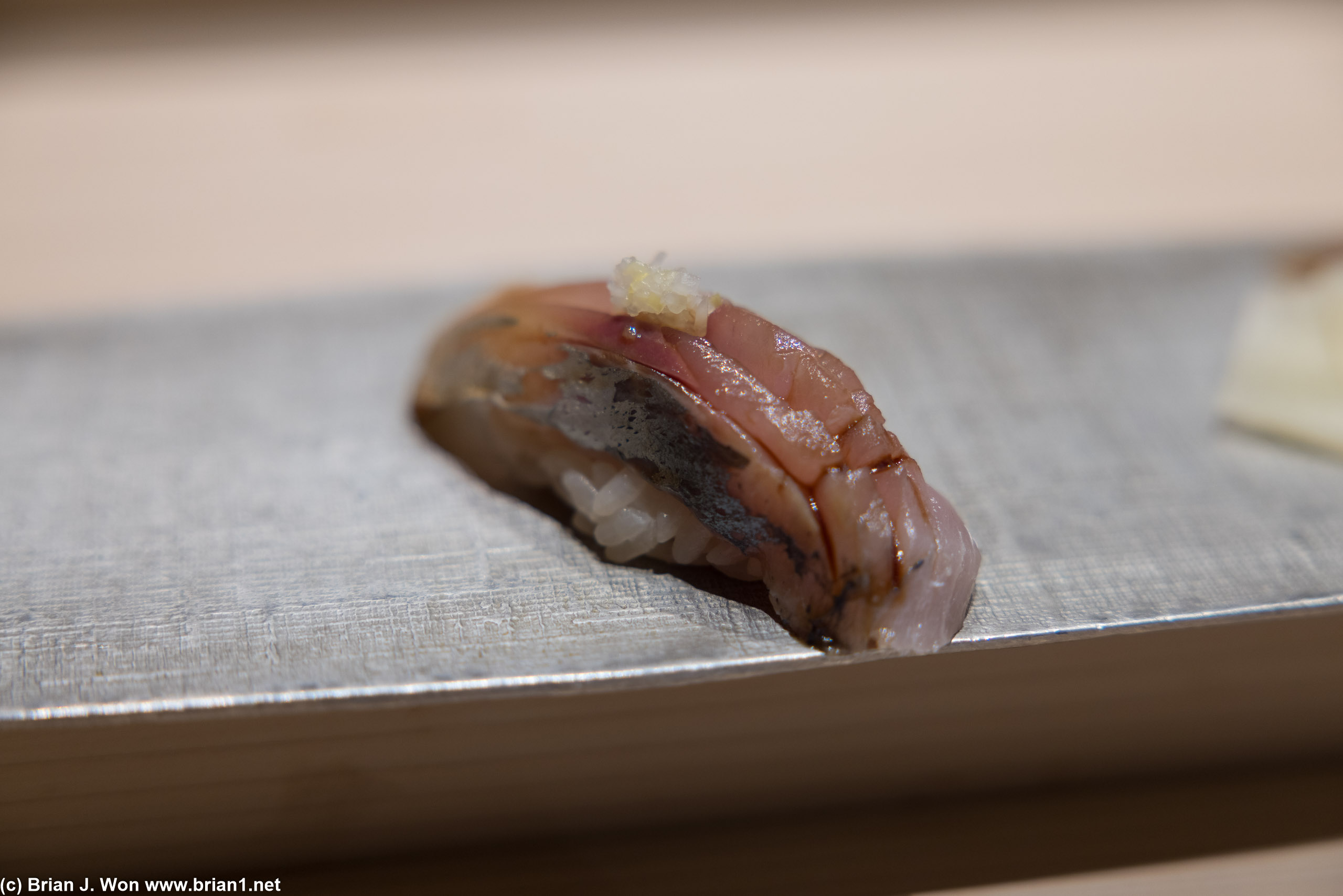 Aji was amazing (Japanese horse mackerel).