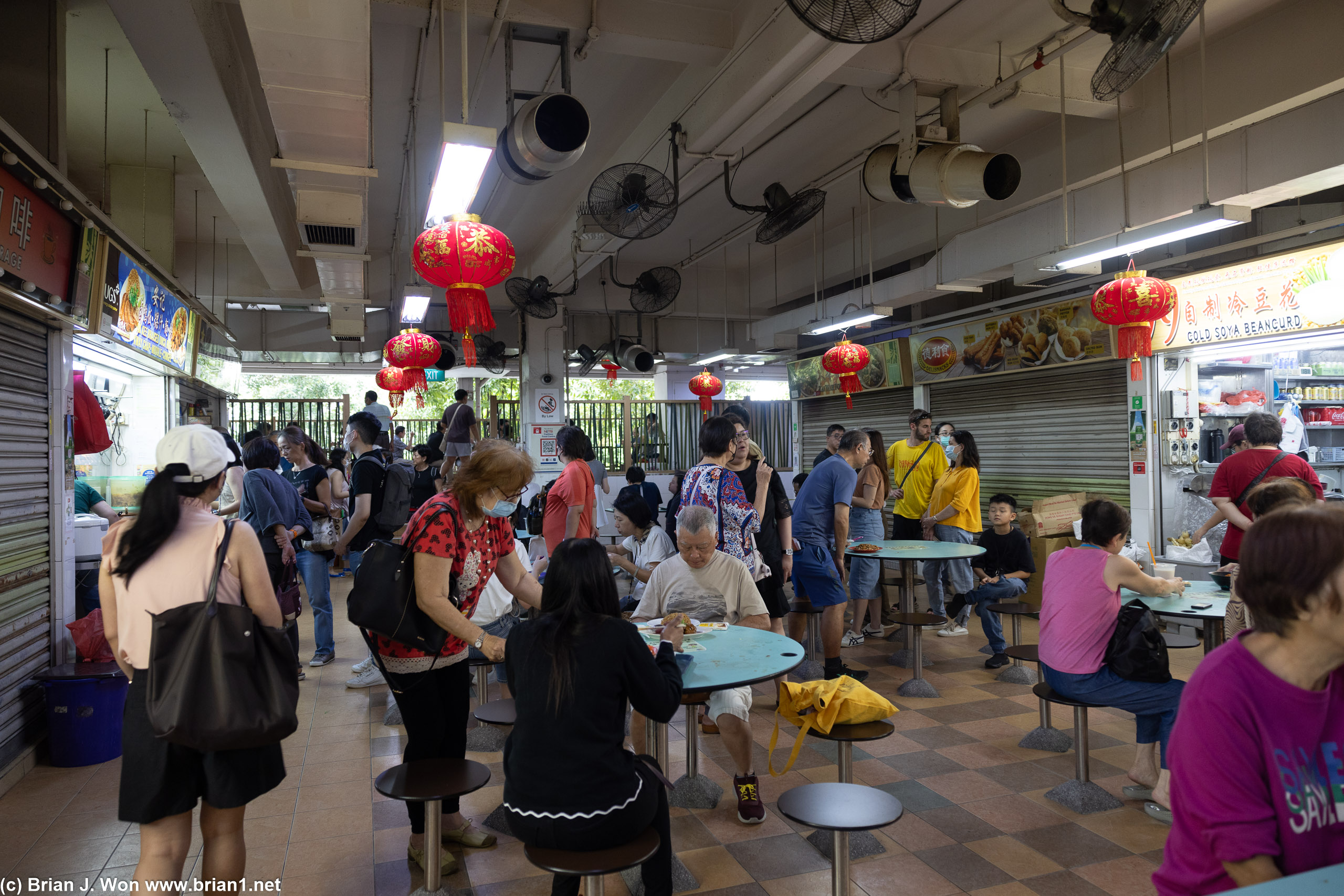 Inside Hong Lim Food Centre.