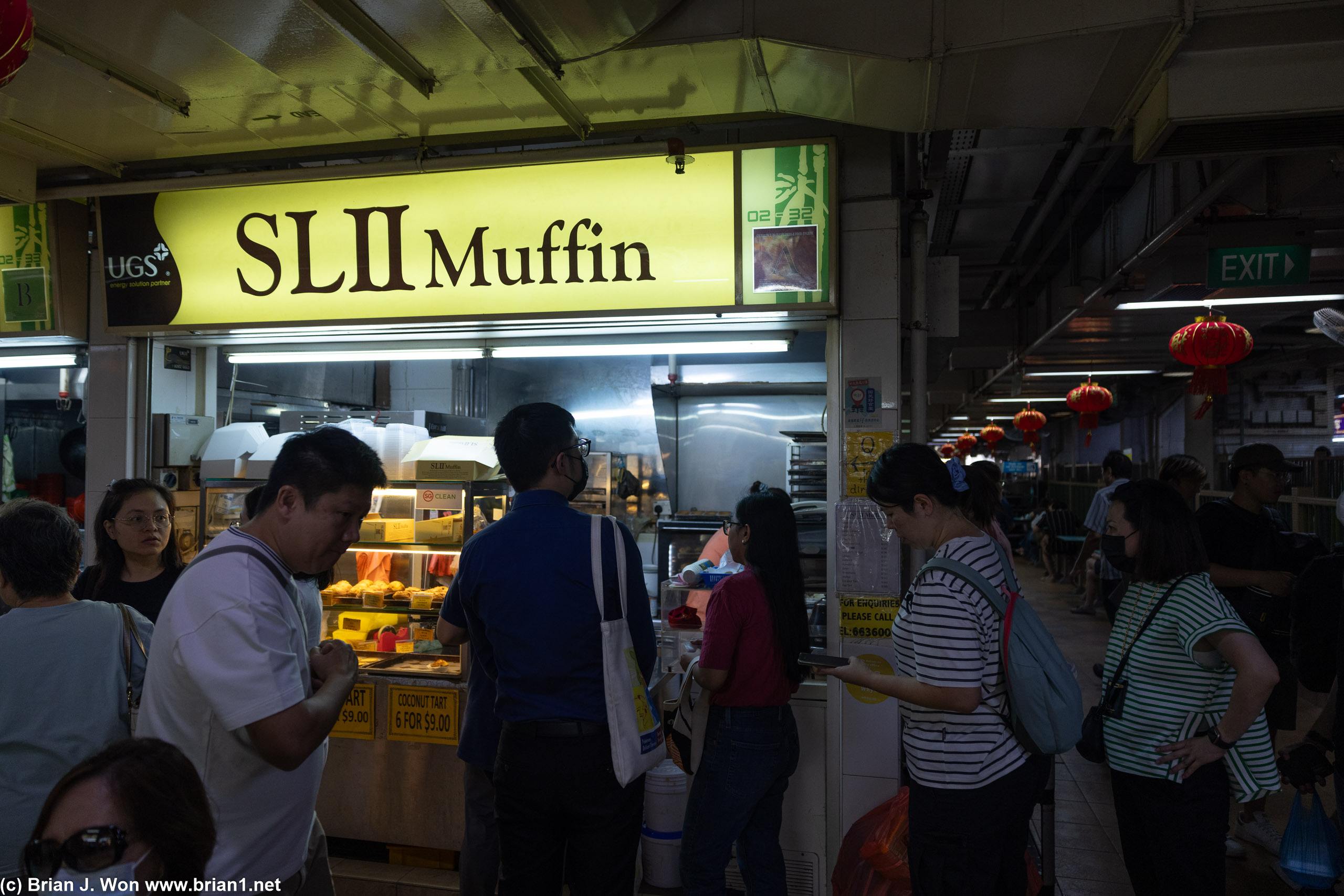 SLII Muffin had a good sized line, too.