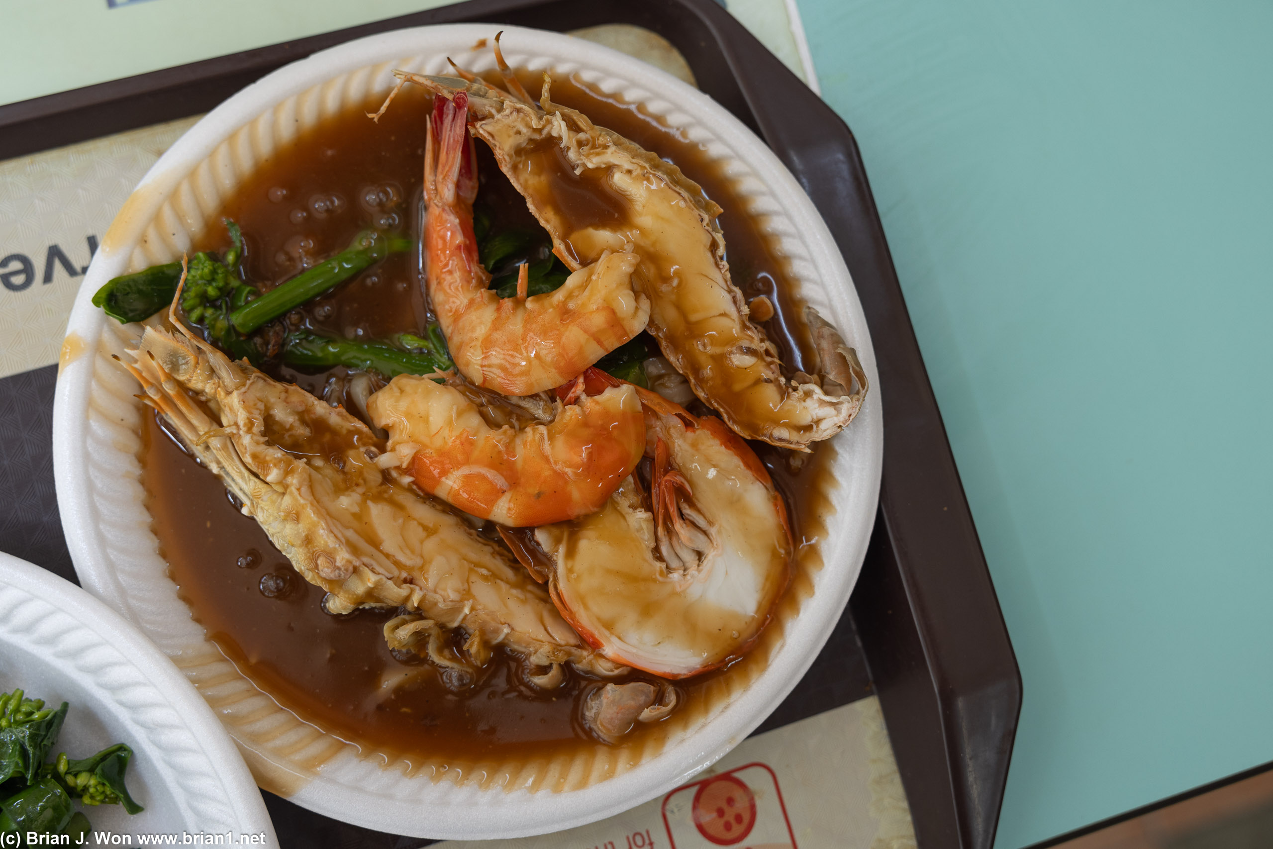 Crayfish prawn hor fun.