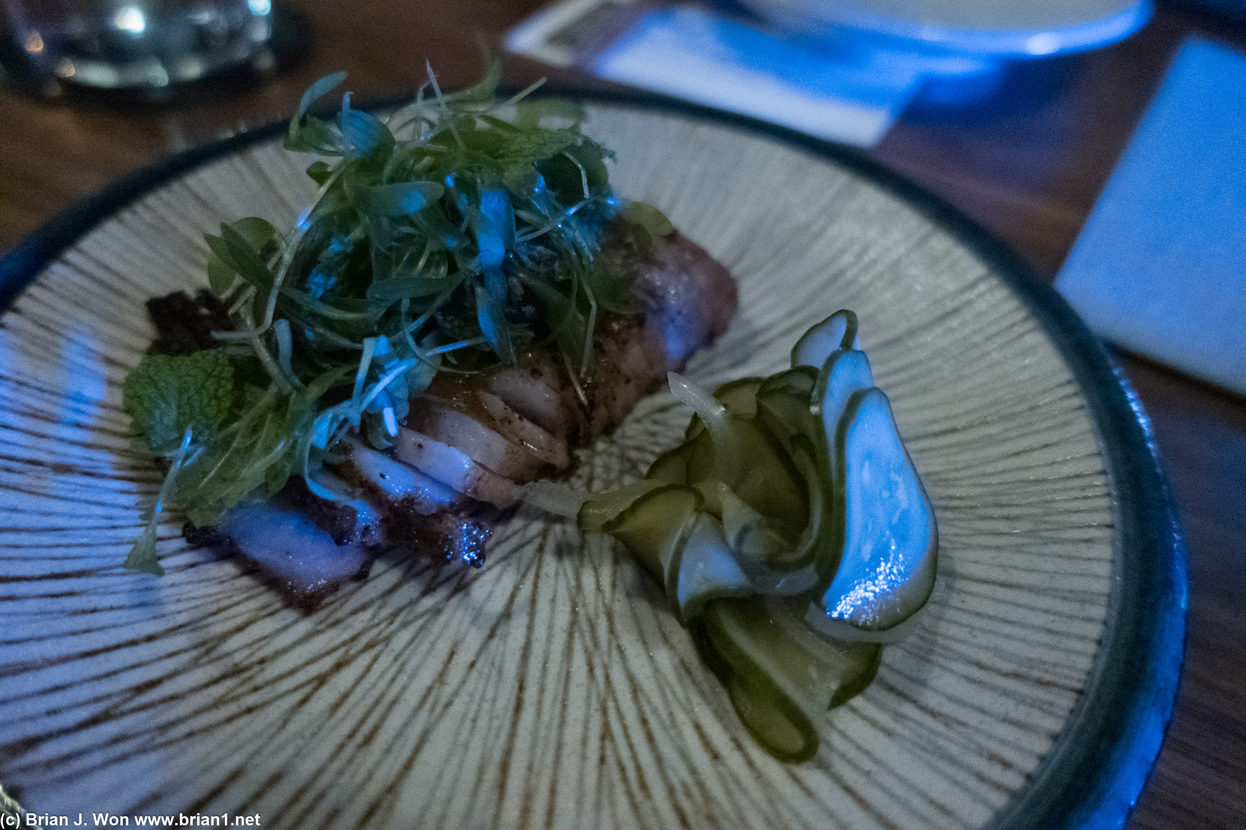 Grilled pork jowl. NOM NOM.