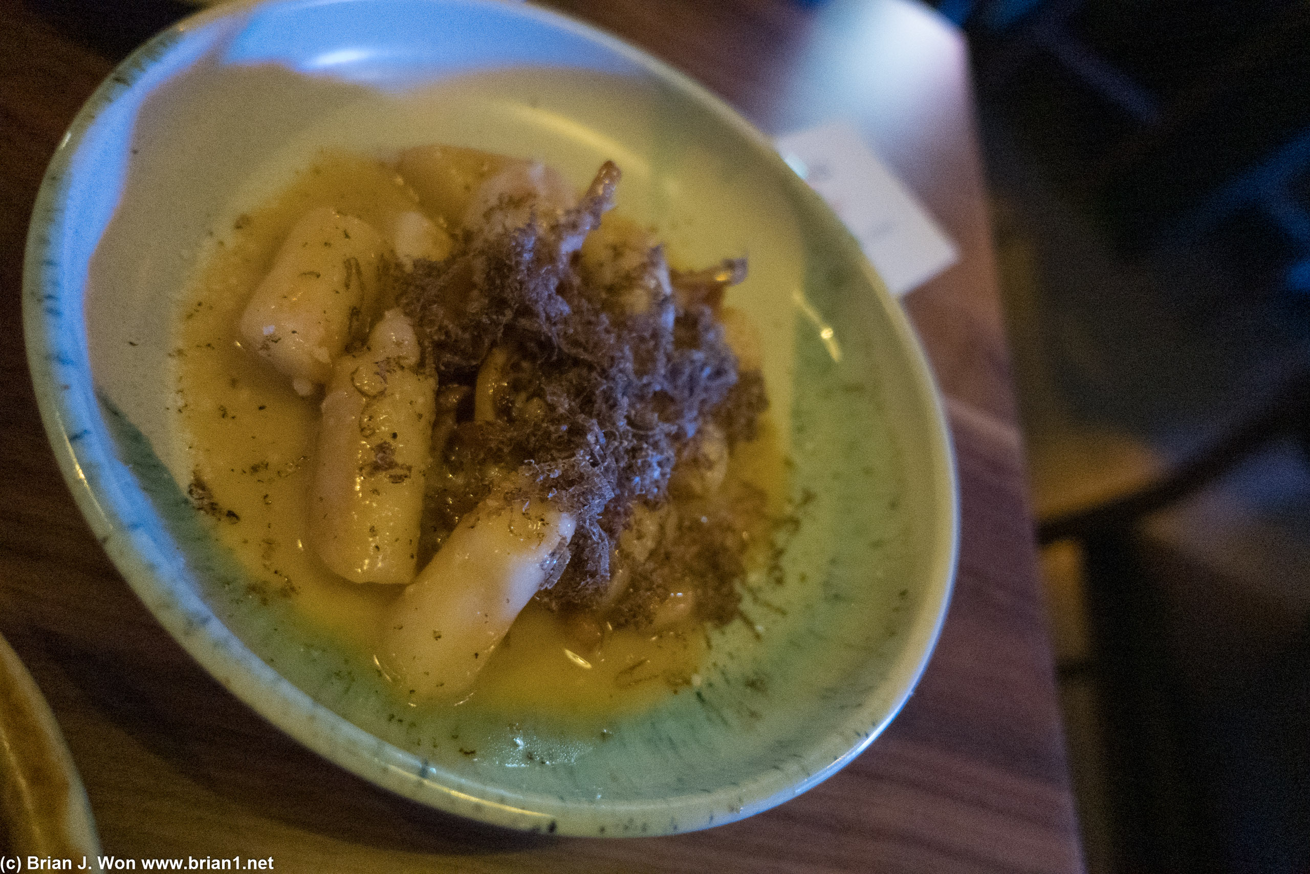 Budo-gnocchi was okay.