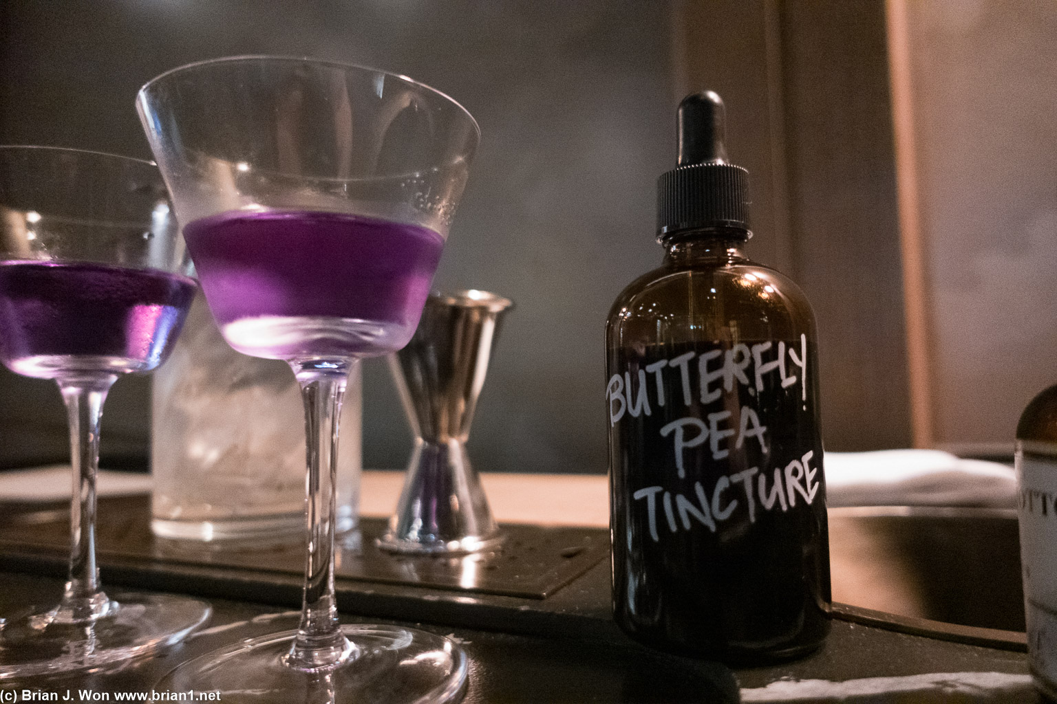 Butterfly pea tincture.