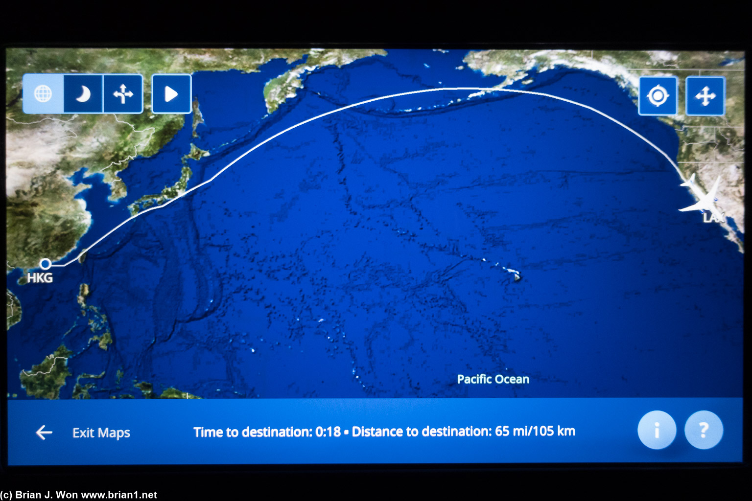 Flight time 12hr 22min, 7,550 miles actual per Flightaware (7,257 miles great circle).