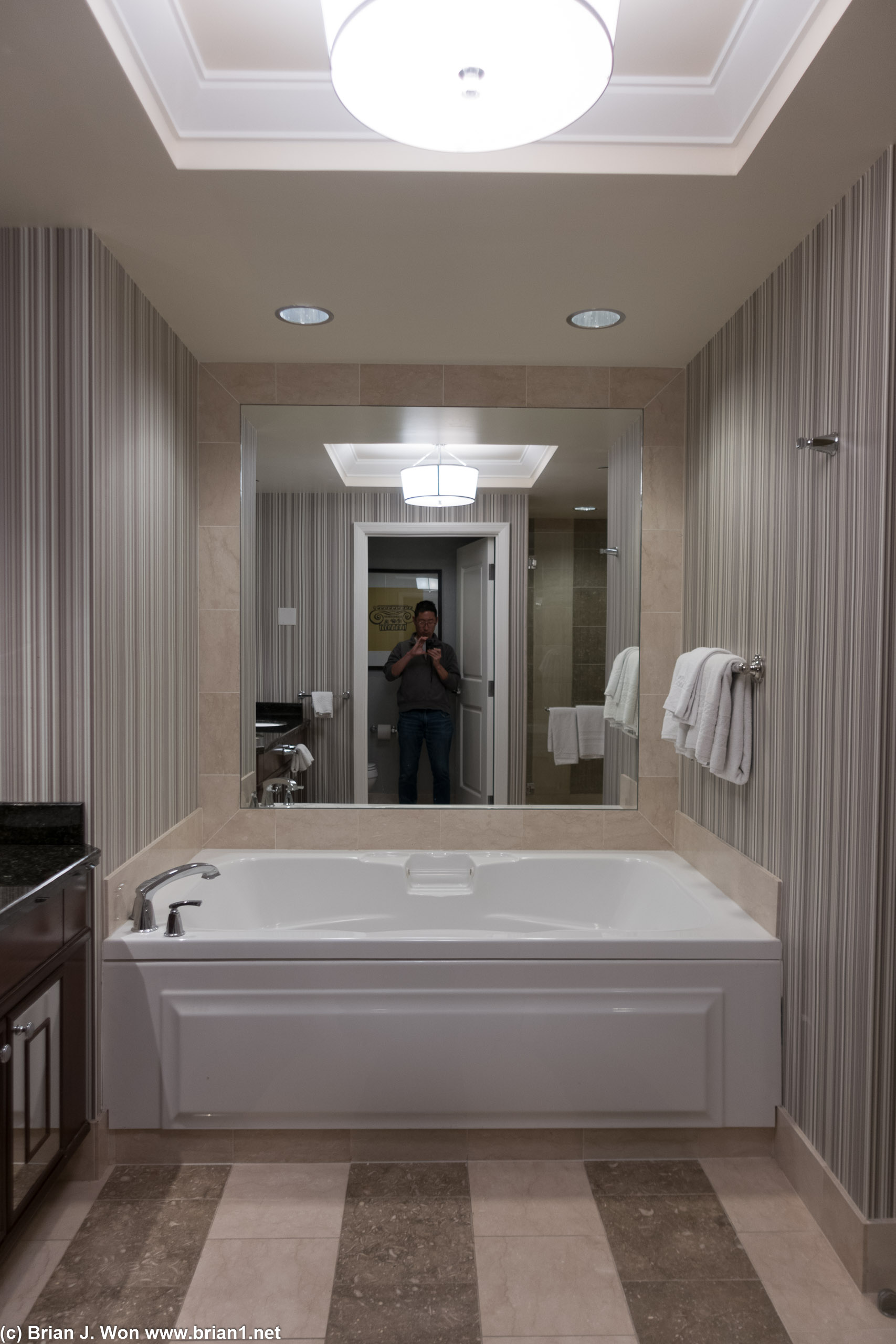 Bathroom at Octavius Tower, Caesar's Palace.