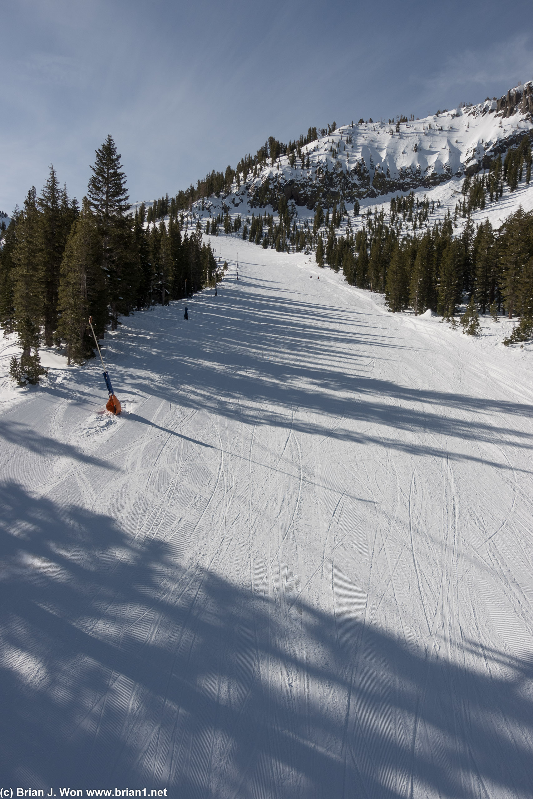 Old Comeback trail as seen from Gold Rush Express (chair 10).