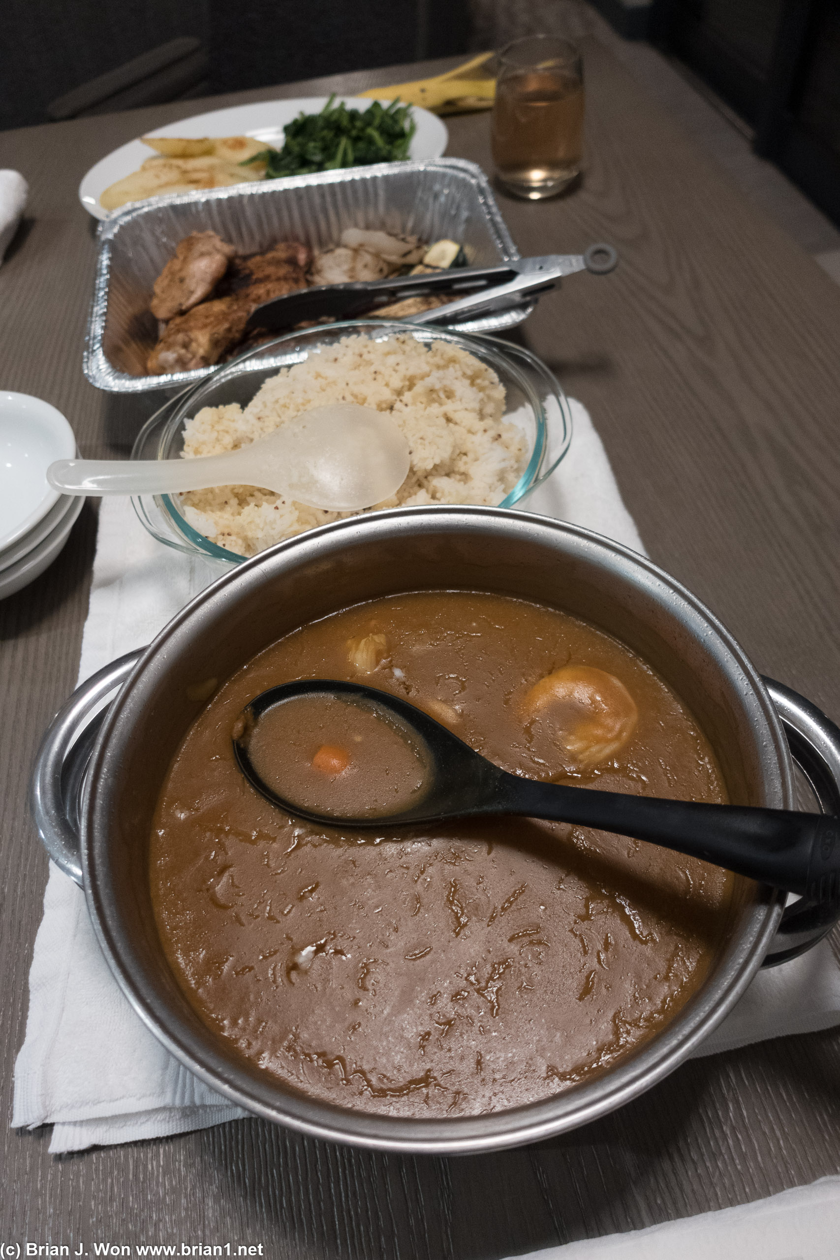 Chris made Japanese curry.