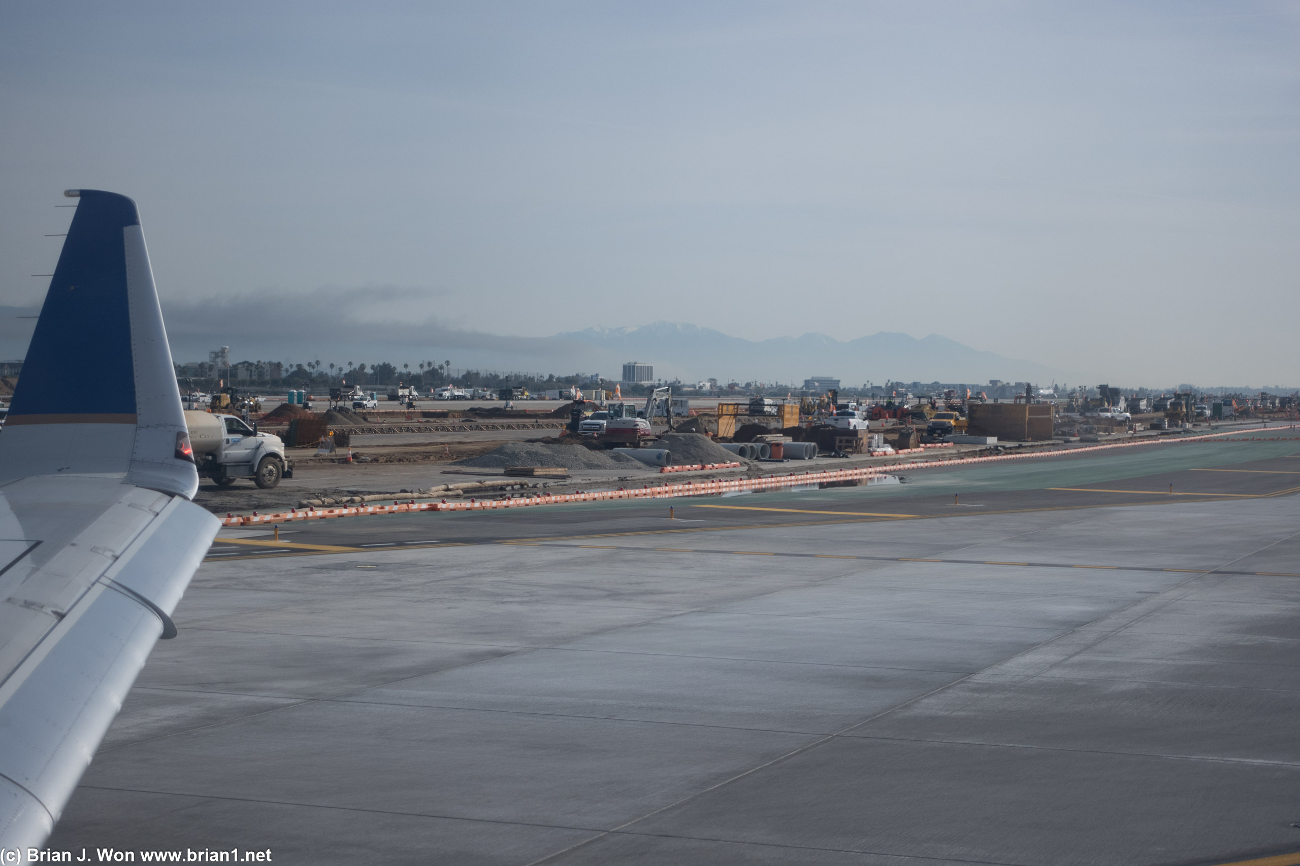 Taxiway construction at LAX.