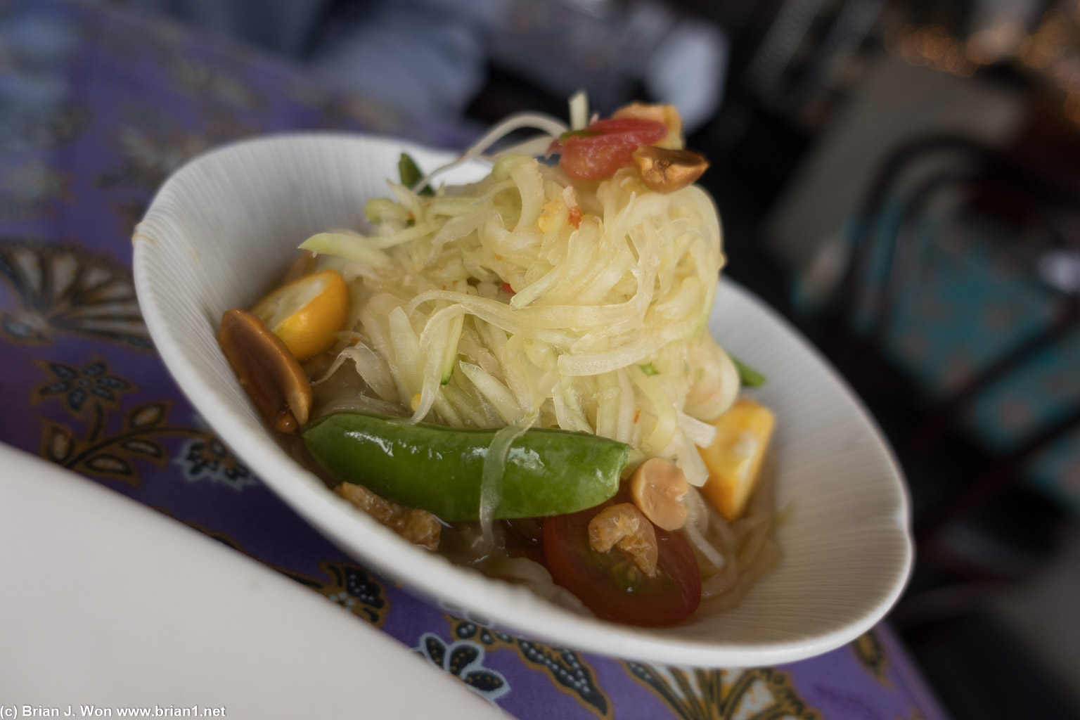 Papaya salad (som thum) was delicious too.