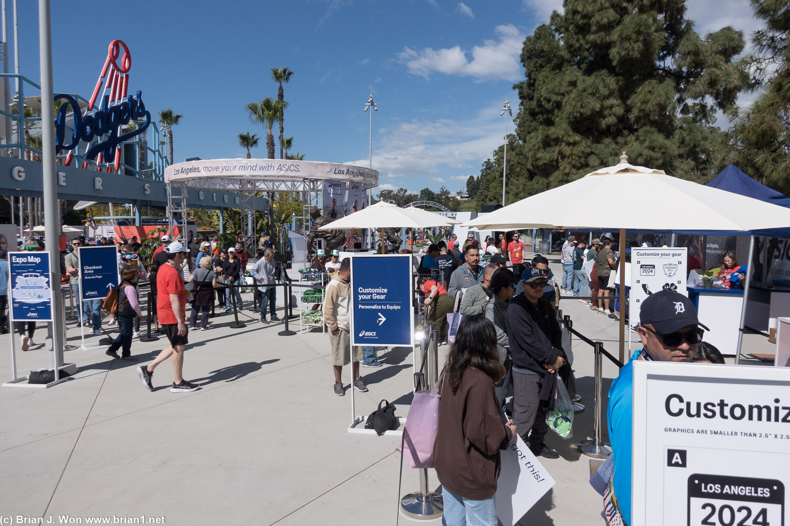 Even the official merchandise store had a massive line.