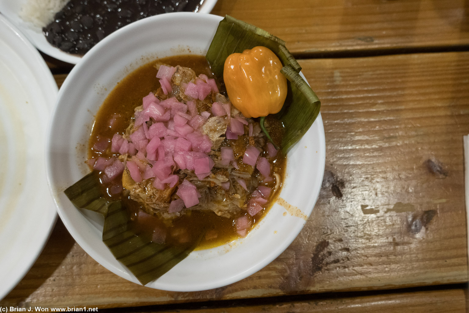 Cochinita pibil was tasty and quite ample.