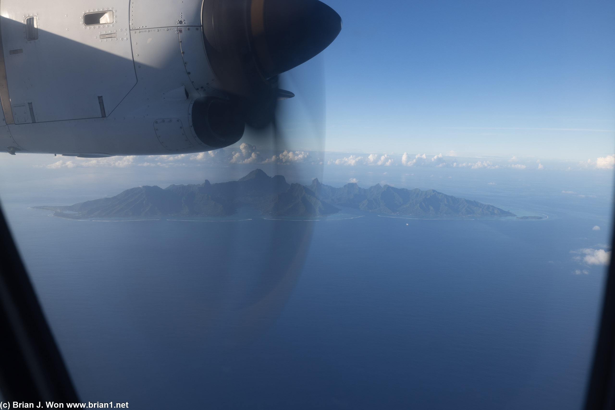 Passing Moorea.