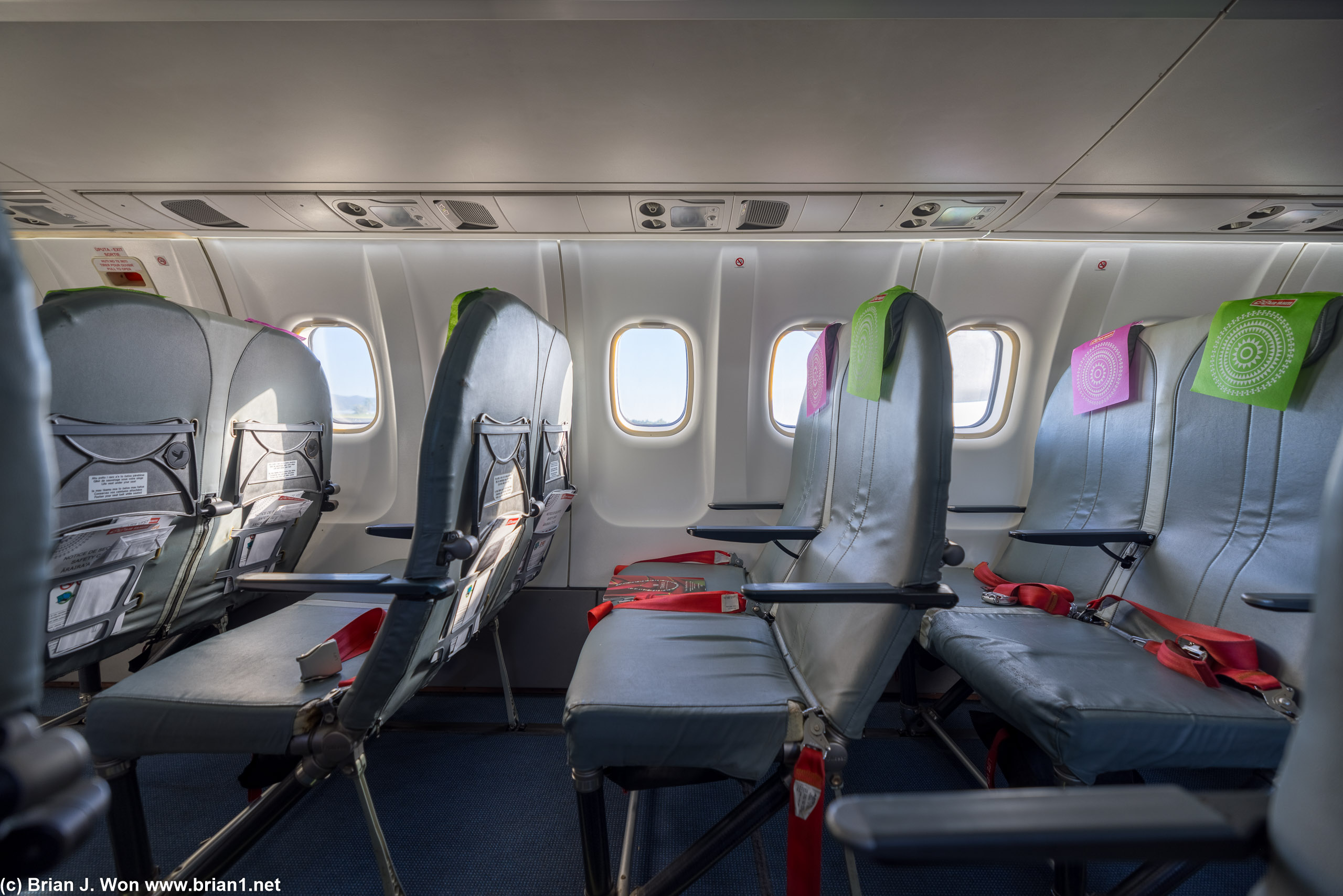 Air Tahiti ATR 72-600 interior.