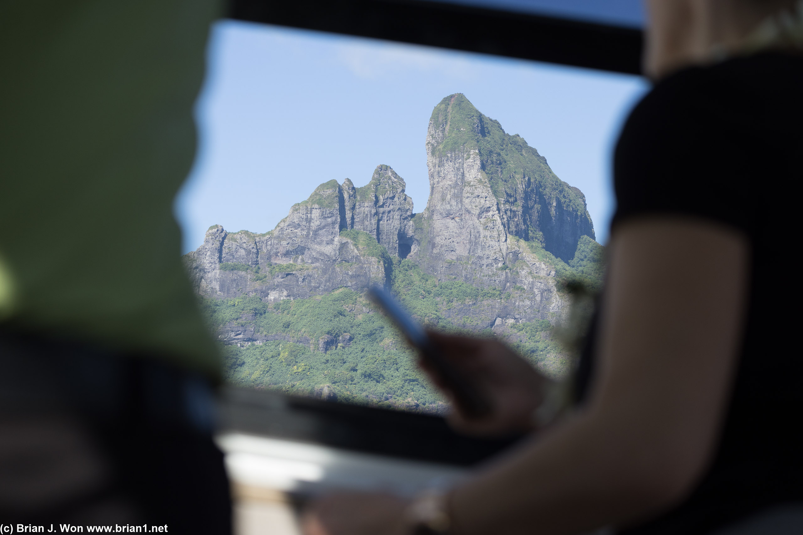 Passing by Mount Otemanu.