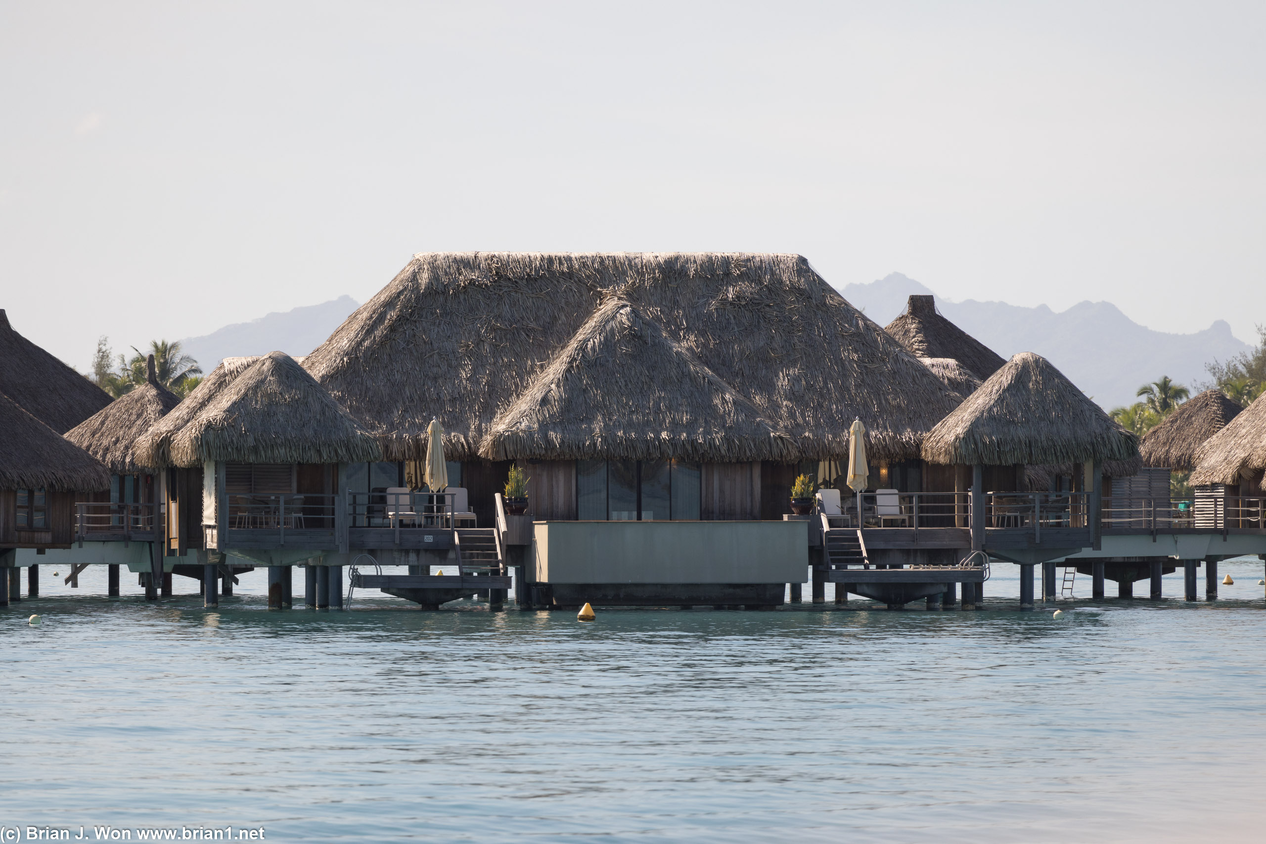 Massive overwater villa at the St. Regis.