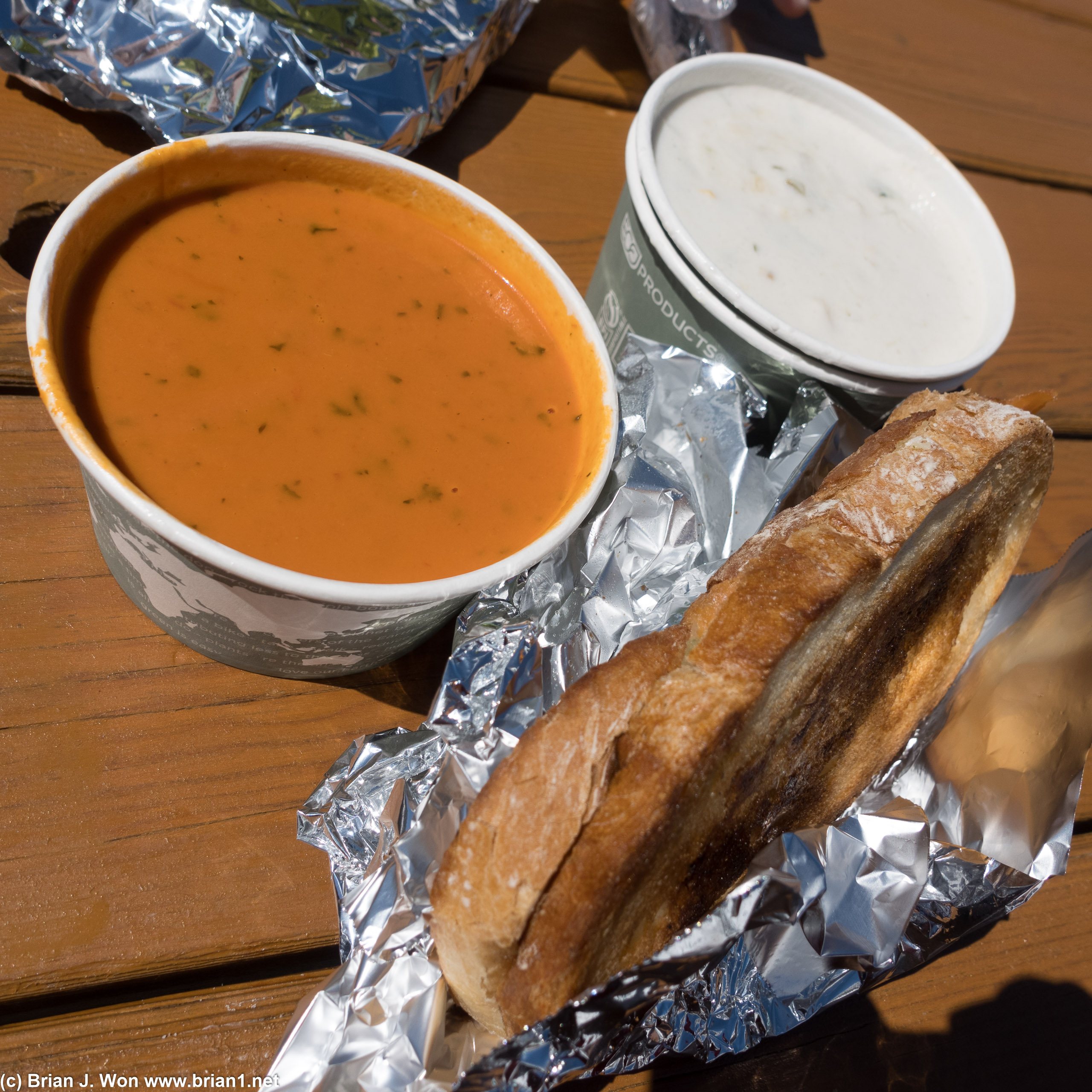 Grilled cheese and soups at The Outpost.